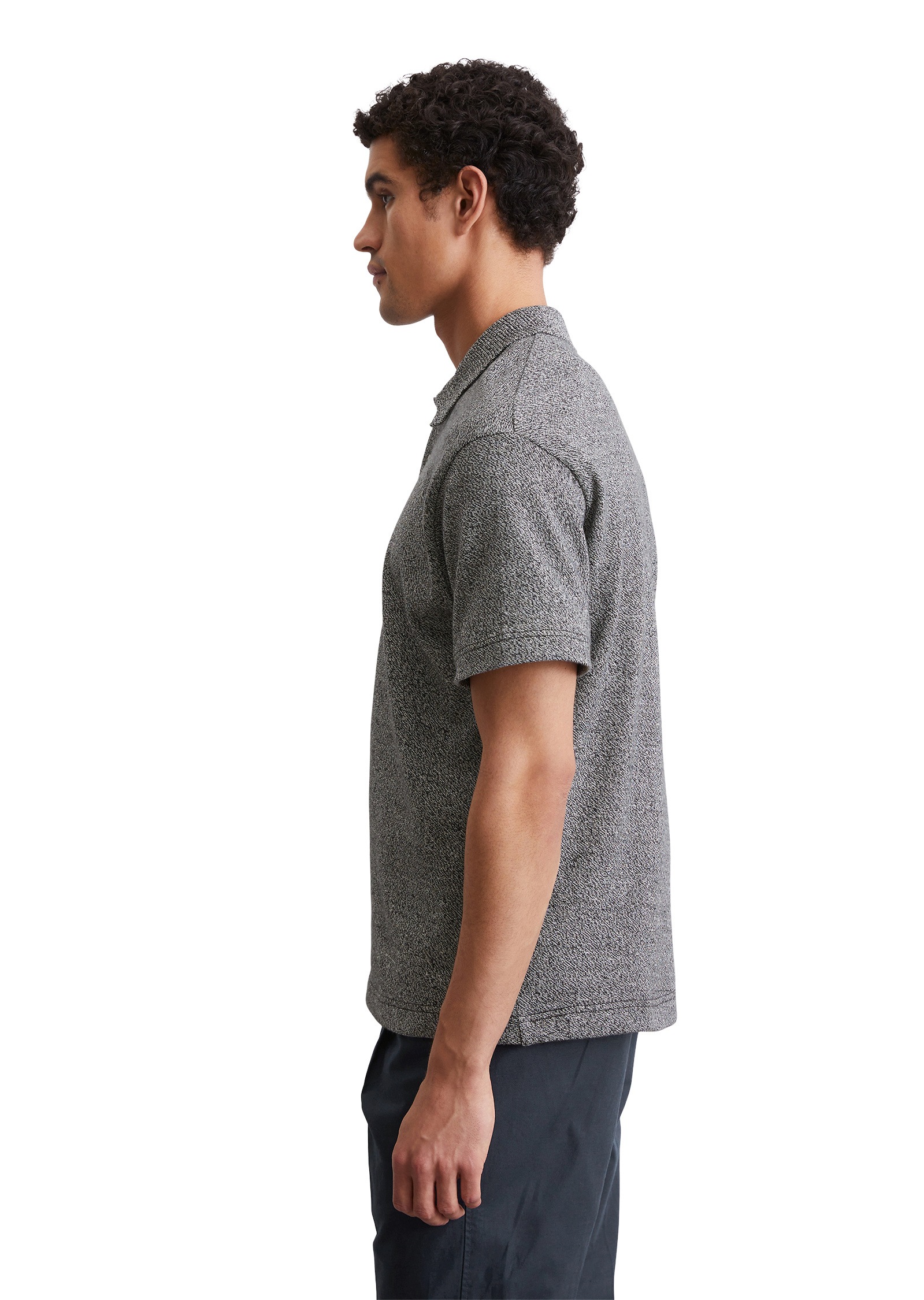Marc O'Polo Poloshirt »aus garngefärbtem Mouliné-Garn«