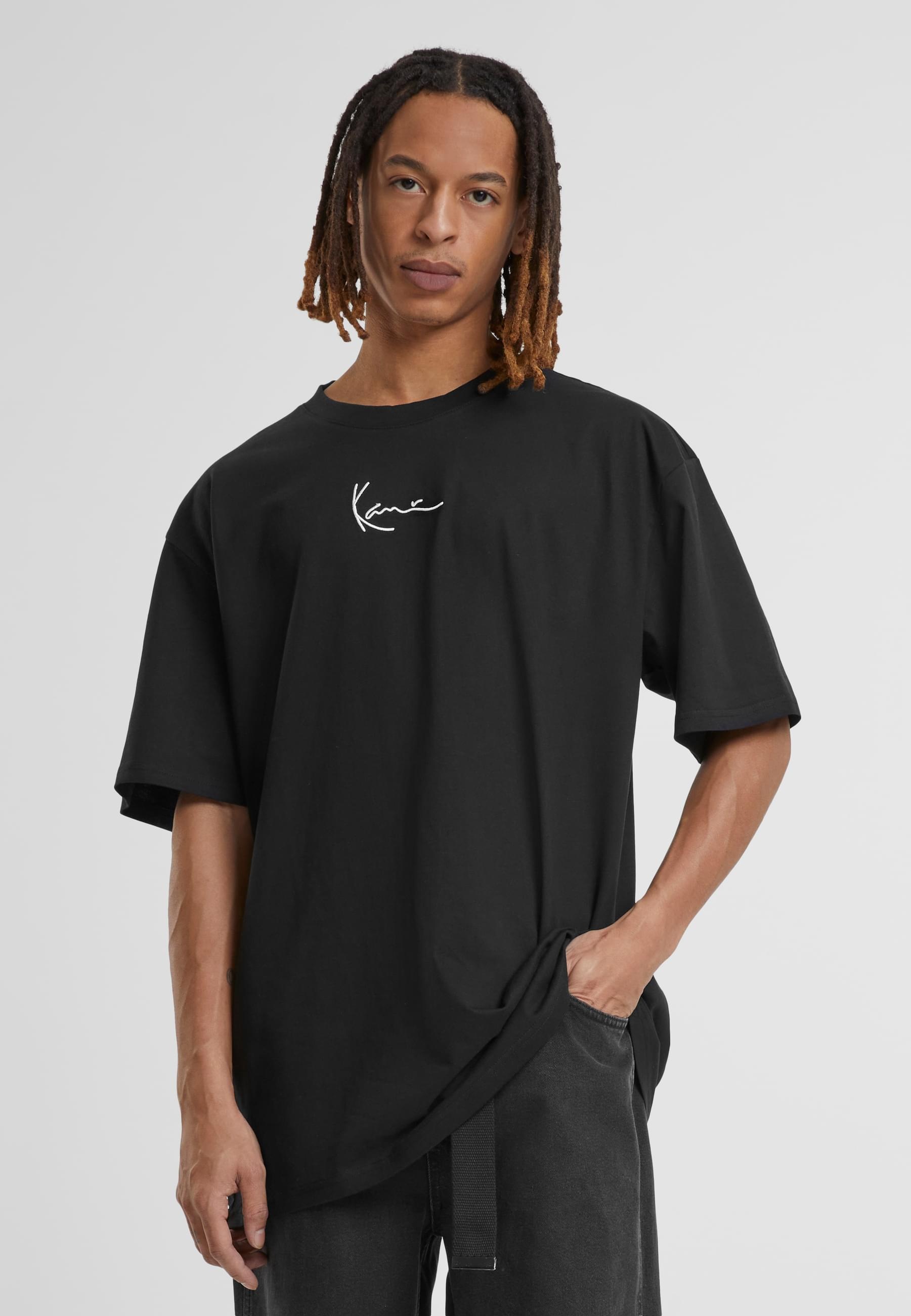 Karl Kani Kurzarmshirt »Karl Kani Herren KKMQ12001 SMALL SIGNATURE TEE BLK«