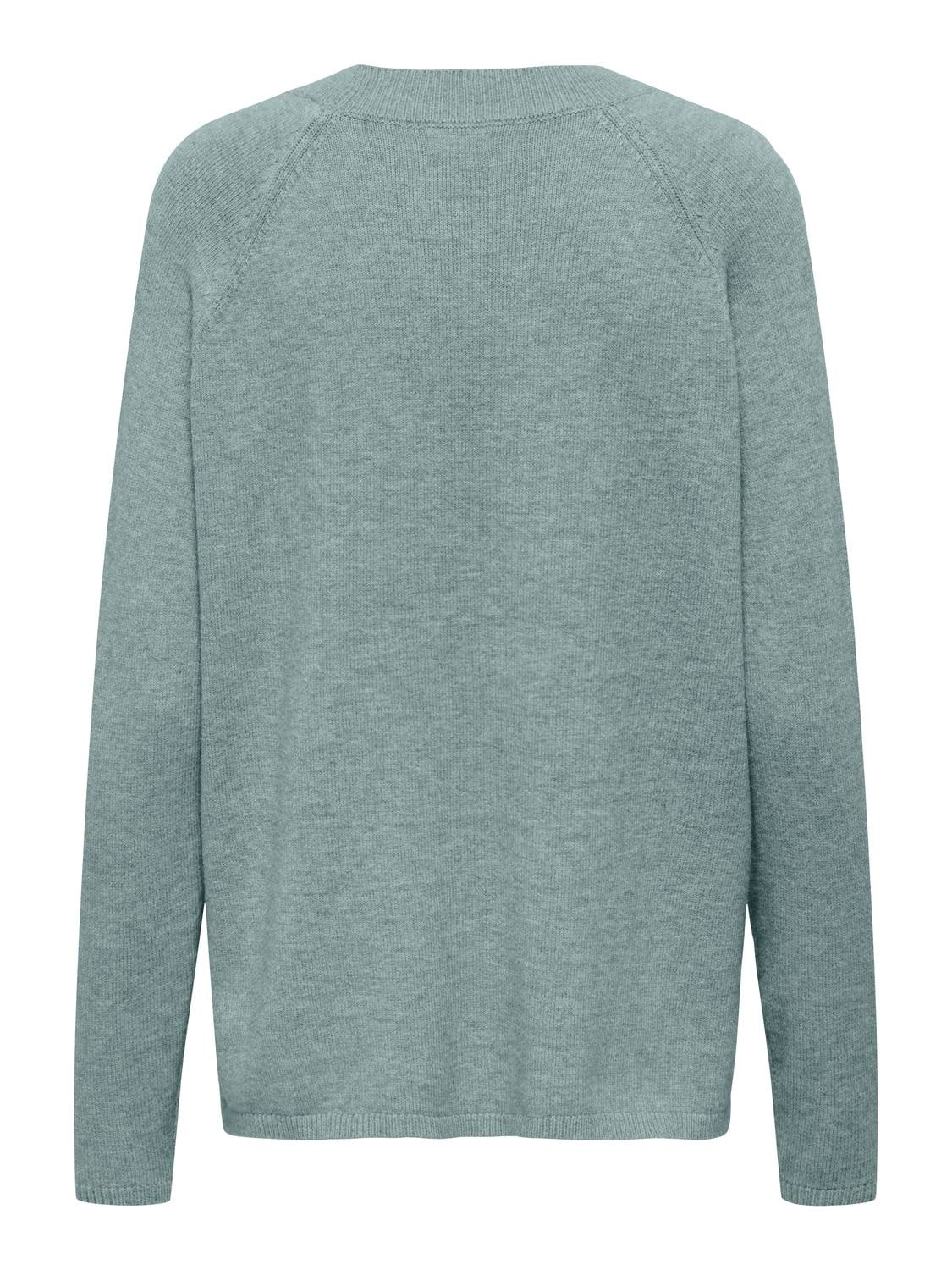 JDY Rundhalspullover »JDYMARCO L/S O-NECK SLIT PULL KNT NOOS«
