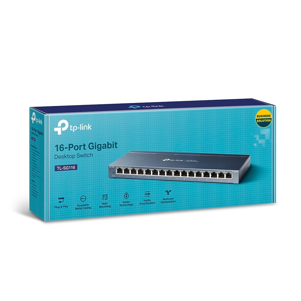 TP-Link Netzwerk-Switch »TL-SG116 16-Port Gigabit Desktop Switch«