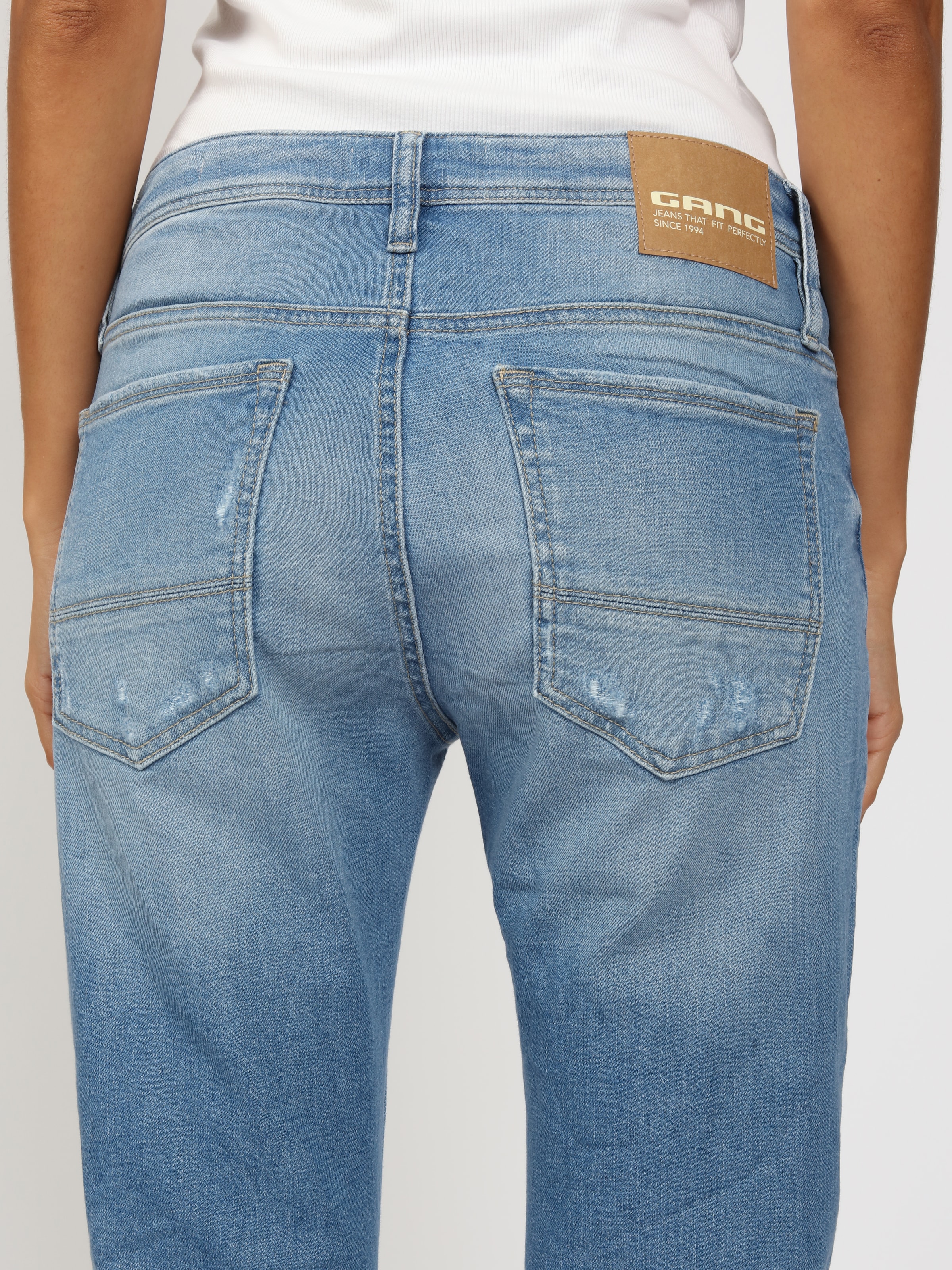 GANG Boyfriend-Jeans »94NICA CROPPED« mit geraden und verkürzten Beinverlauf