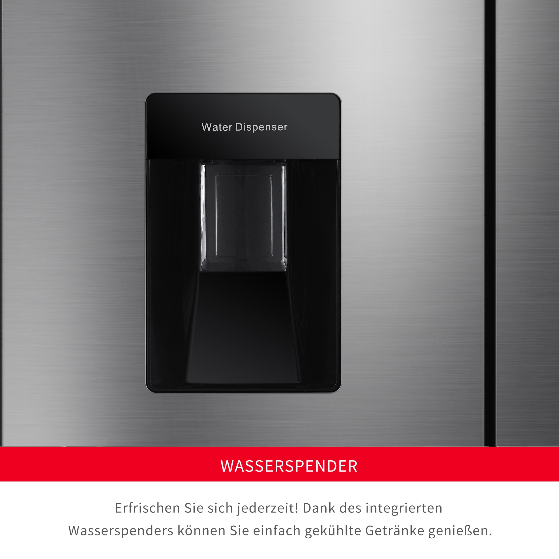 Hanseatic Multi Door »HCDC18080CWDI«, NoFrost, Wasserspender, Display