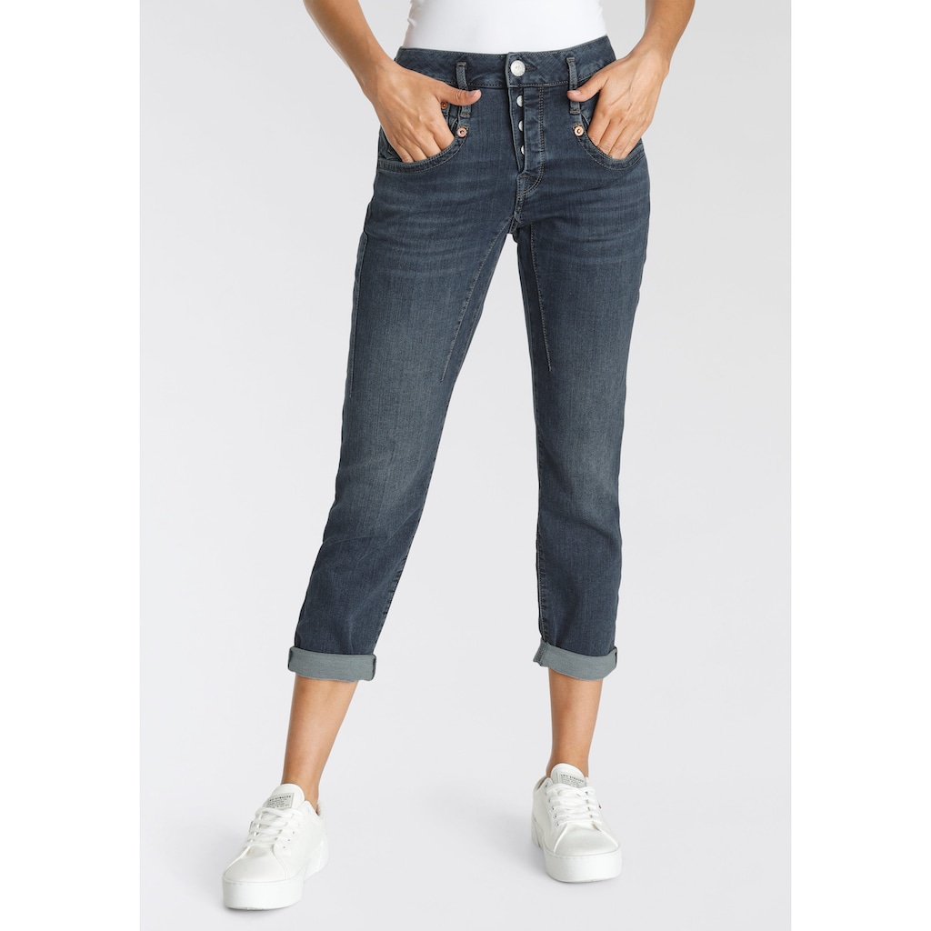 Herrlicher Boyfriend-Jeans »Shyra Cropped Jogg Denim«, weiche Haptik, Abriebeffekte, Vintage