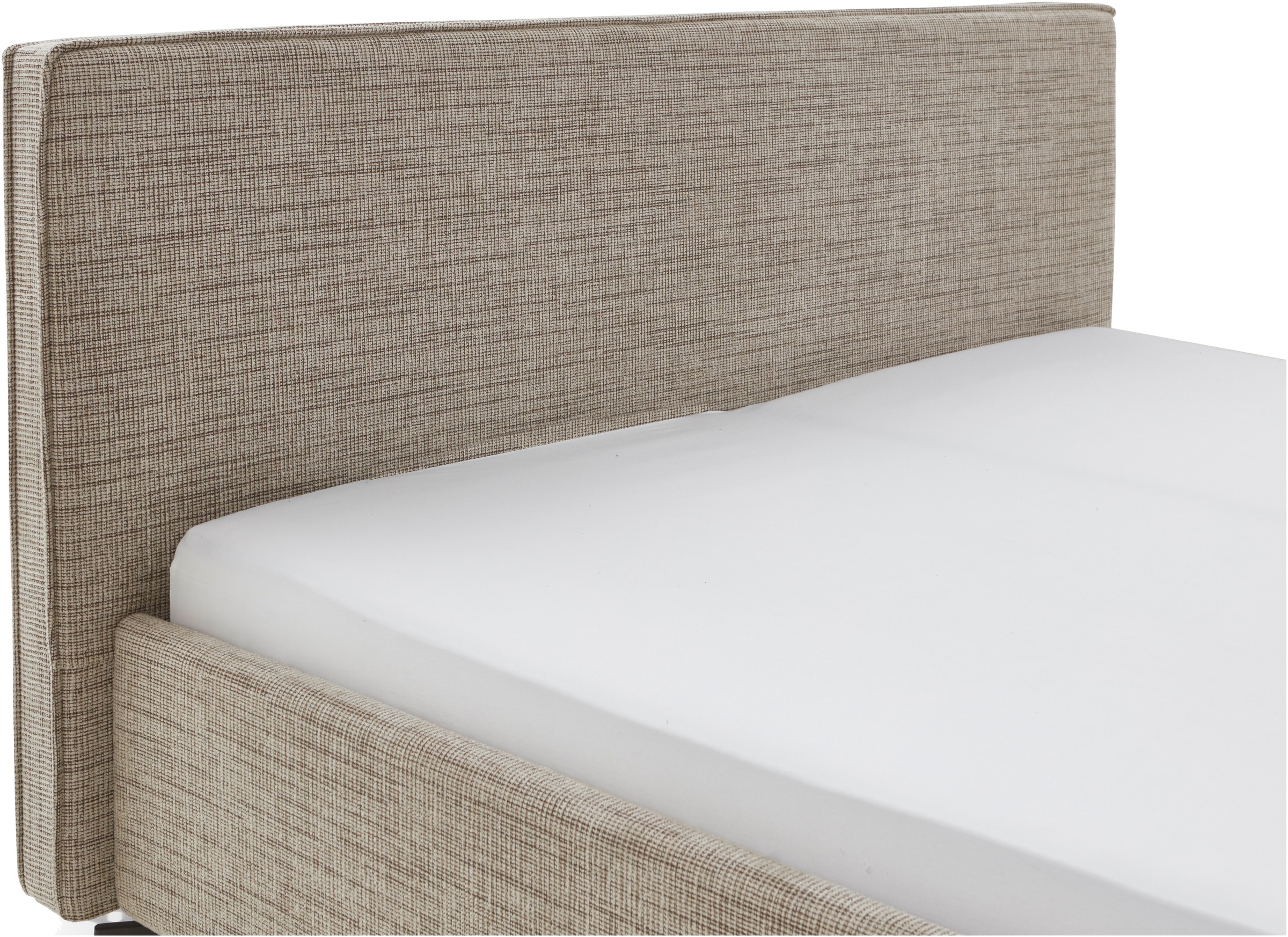 meise.möbel Polsterbett »Riva II«, mit schwarzen Metallfüßen, wahlweise mit Bettkasten