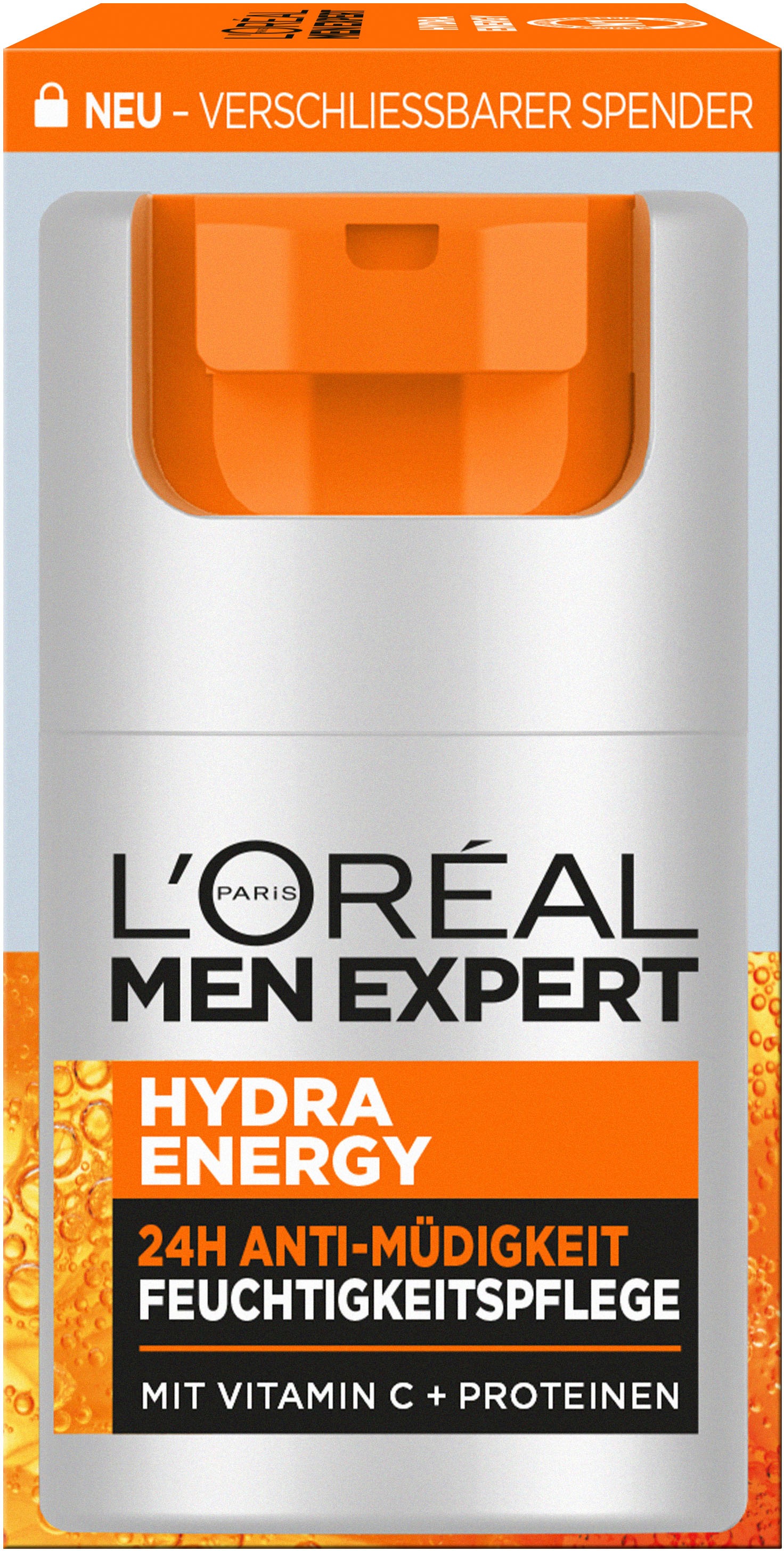 L'ORÉAL PARIS MEN EXPERT Gesichtsgel »Hydra Energy 24H Anti-Müdigkeit«, mit hoher Wirksamkeit