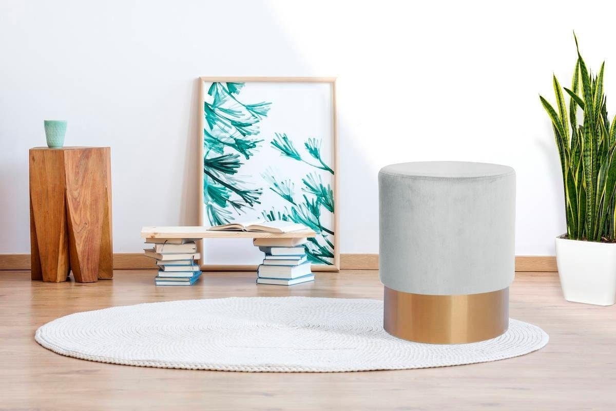 Kayoom Hocker "Nano 110, Hocker in stilvollem Design, runde Form, mit Fuß a günstig online kaufen