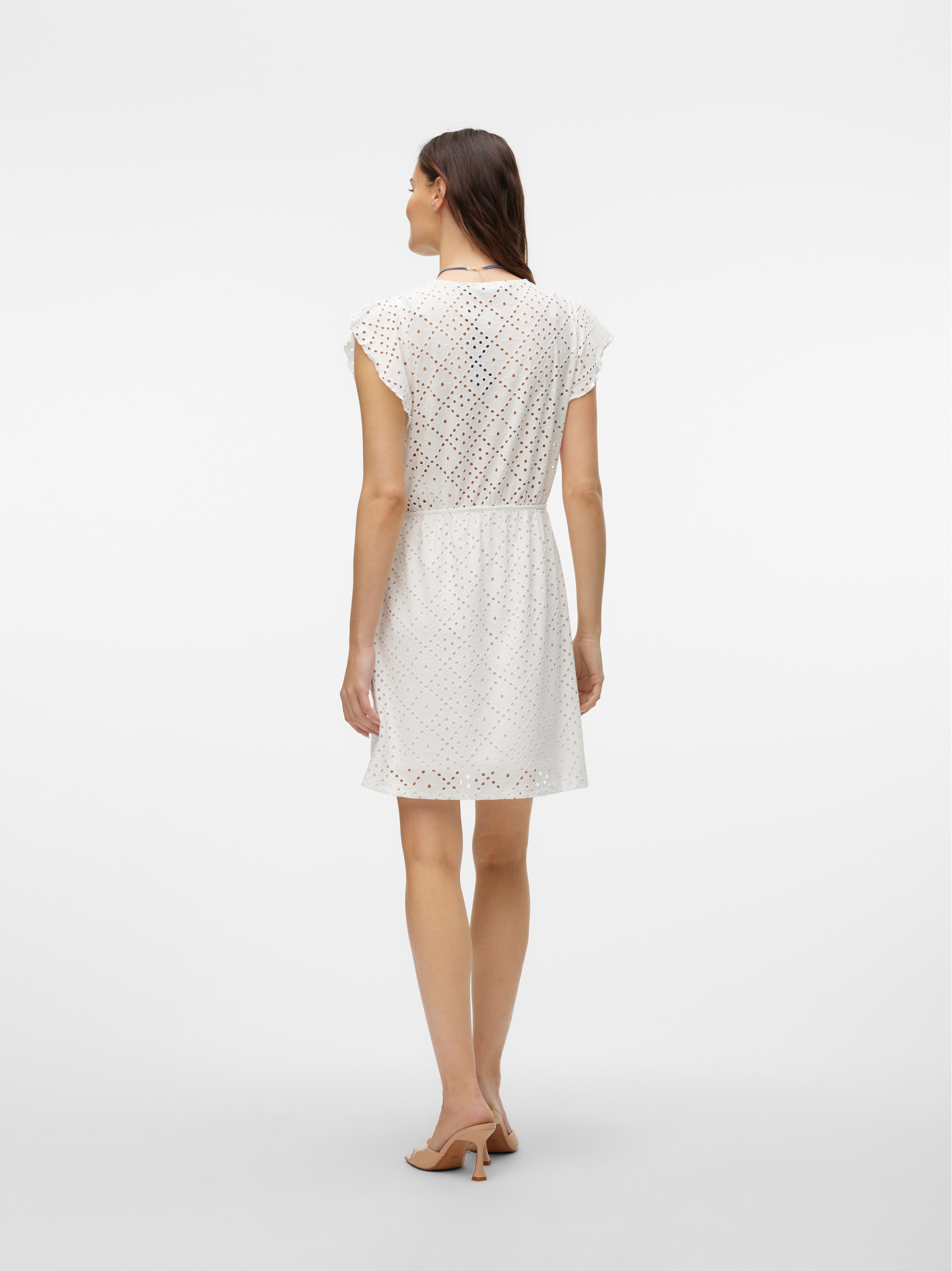 Vero Moda Minikleid »VMTASSA SL FRILL  SHORT DRESS JRS NOOS« Materialmix, regular fit