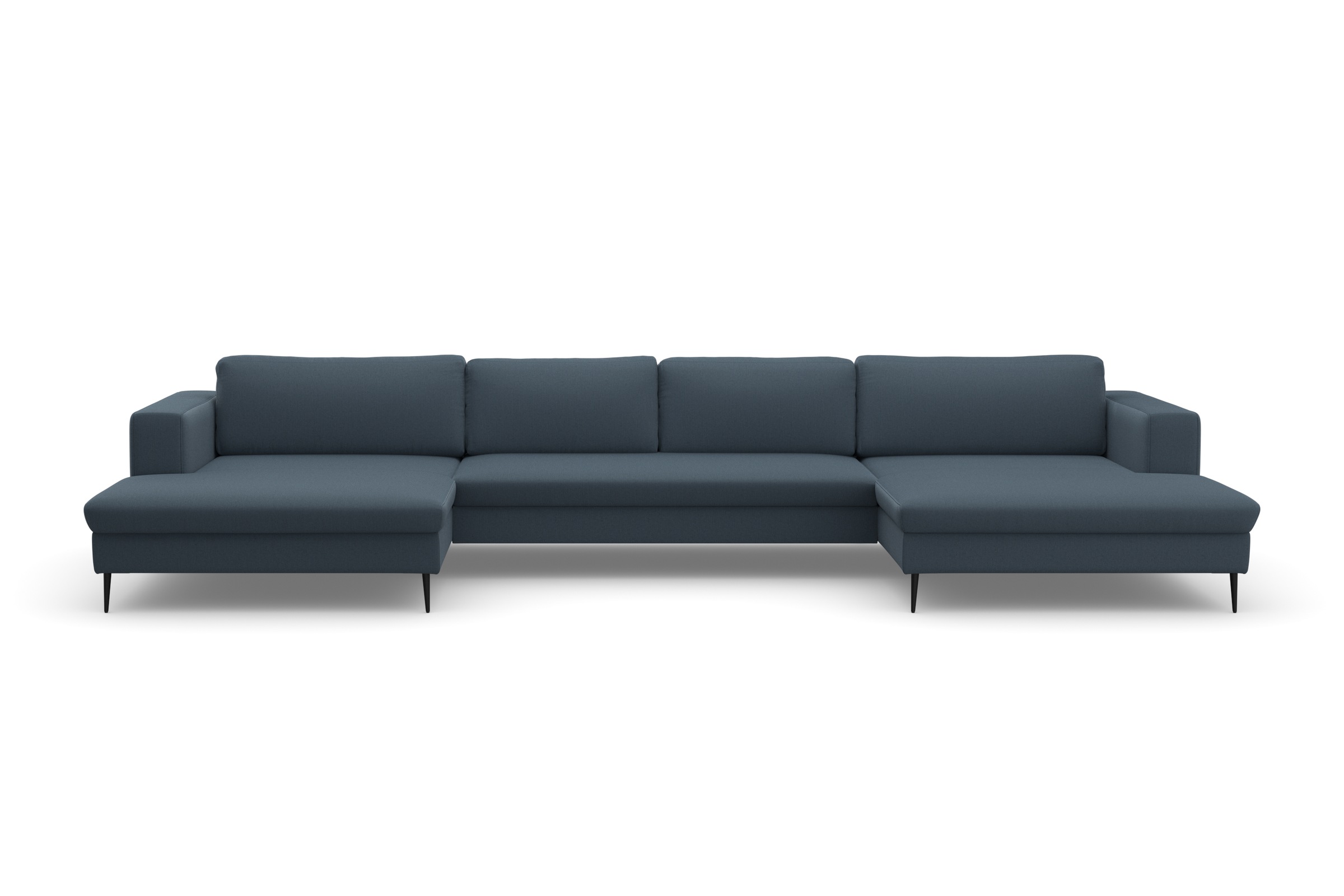 DOMO collection Wohnlandschaft "Modica U-Form aktuelles, kubisches Design m günstig online kaufen