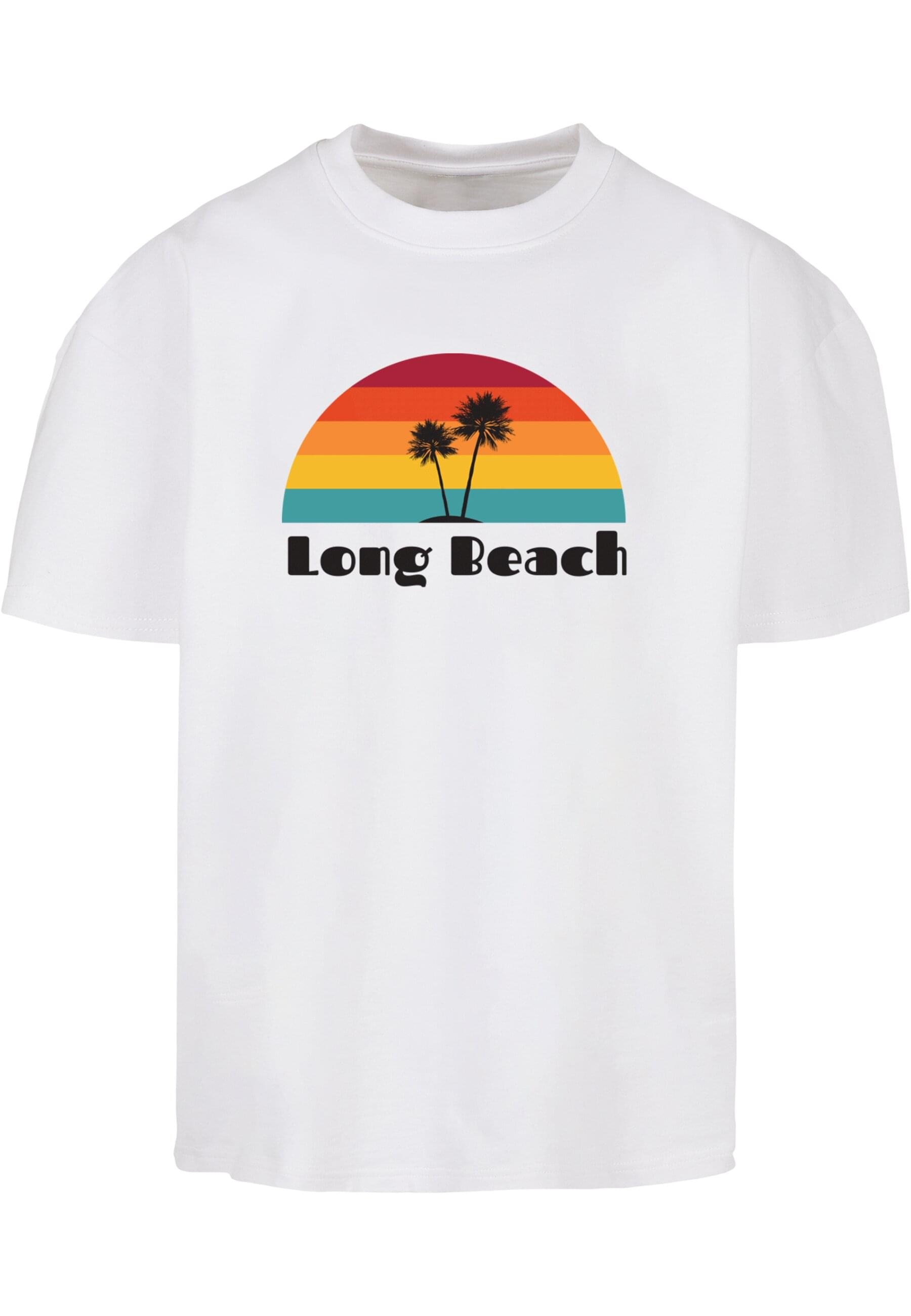 Merchcode T-Shirt »Merchcode Herren Long Beach Ultra Heavy Cotton Box T-Shirt«, (1 tlg.)