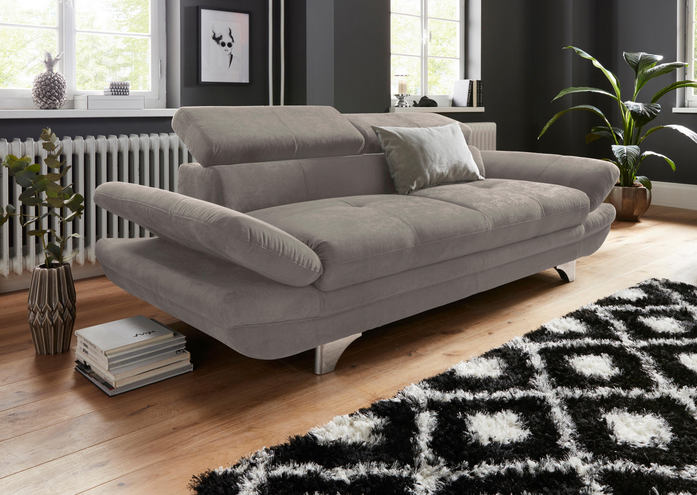 COTTA 3-Sitzer "Enterprise", Big-Sofa, mit Armteilverstellung & Kopfteilver günstig online kaufen