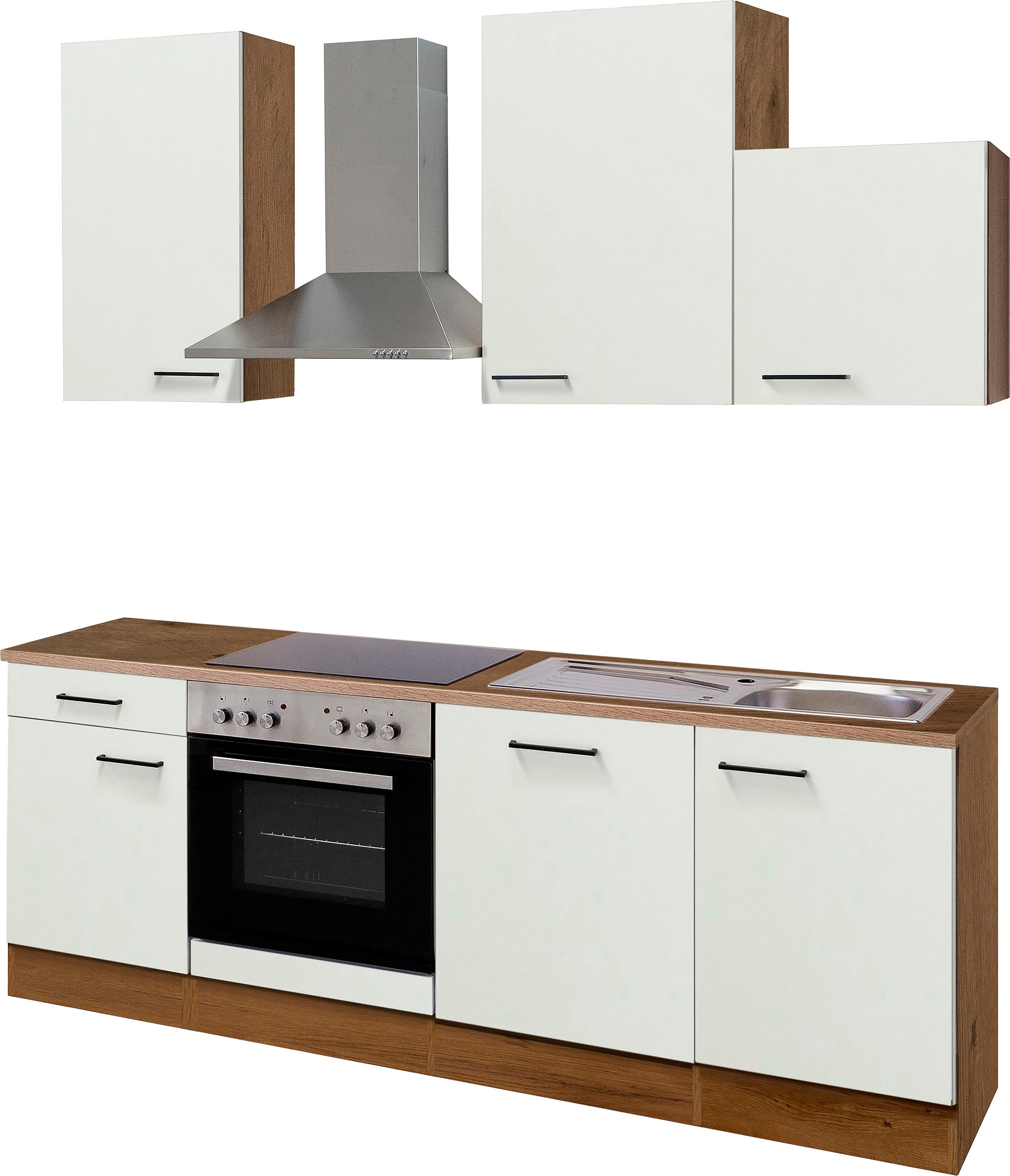Flex-Well Küche »Vintea« Breite 220 cm su ir be ...