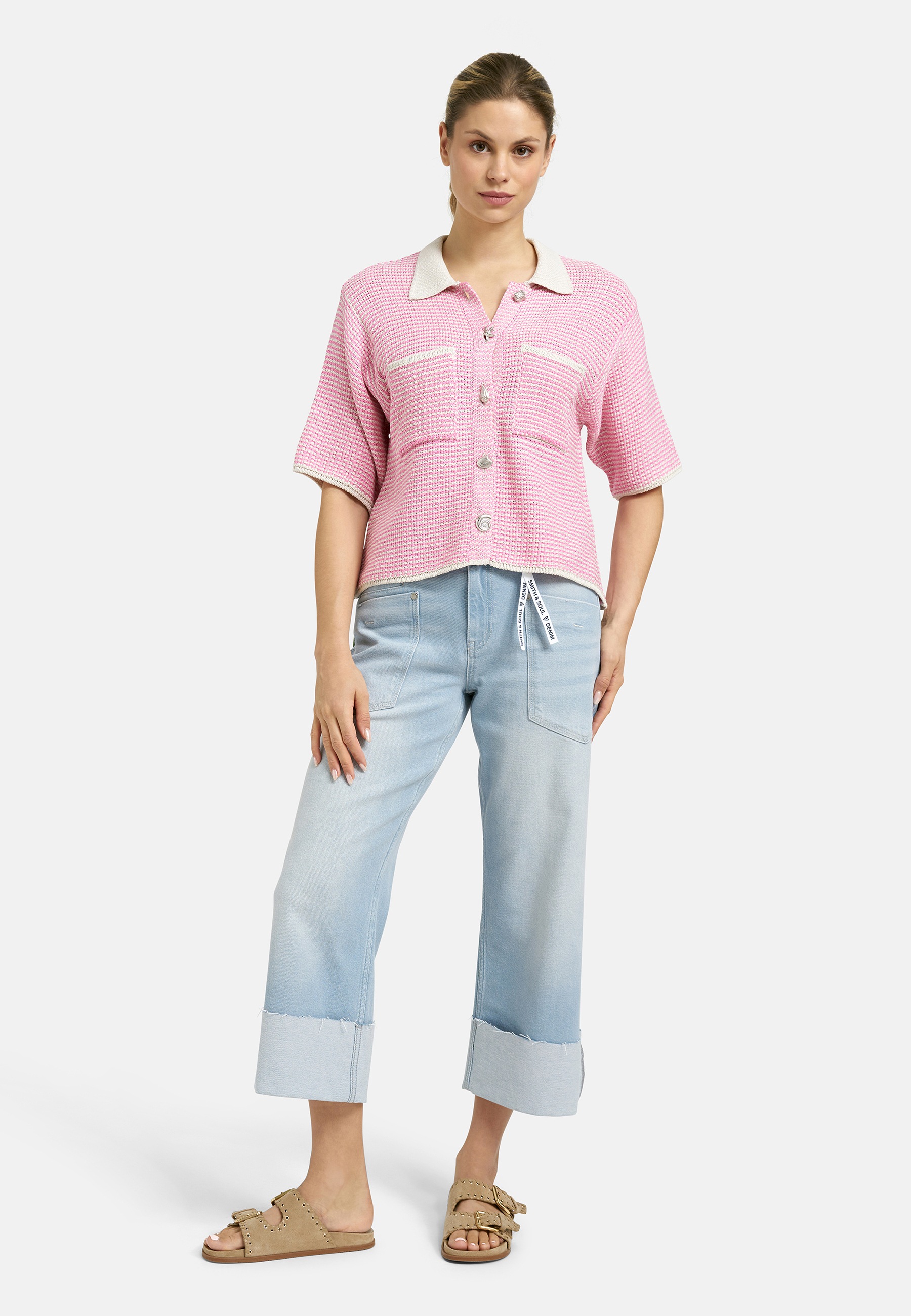 Smith & Soul Cardigan mit Brusttasche