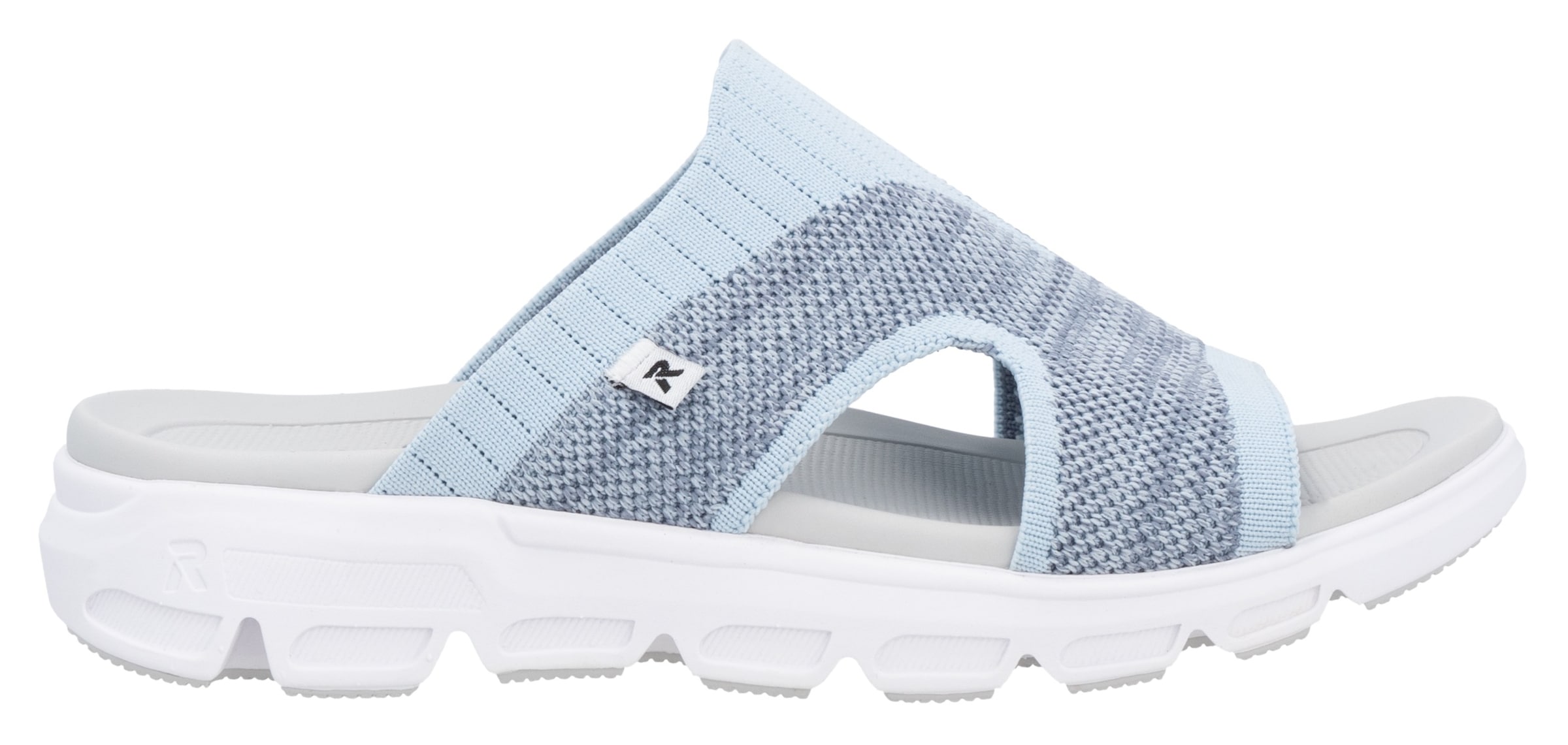RIEKER Sport Pantolette, Sommerschuh, Schlappen, Poolslides, Strandschuh, maschinenwaschbar