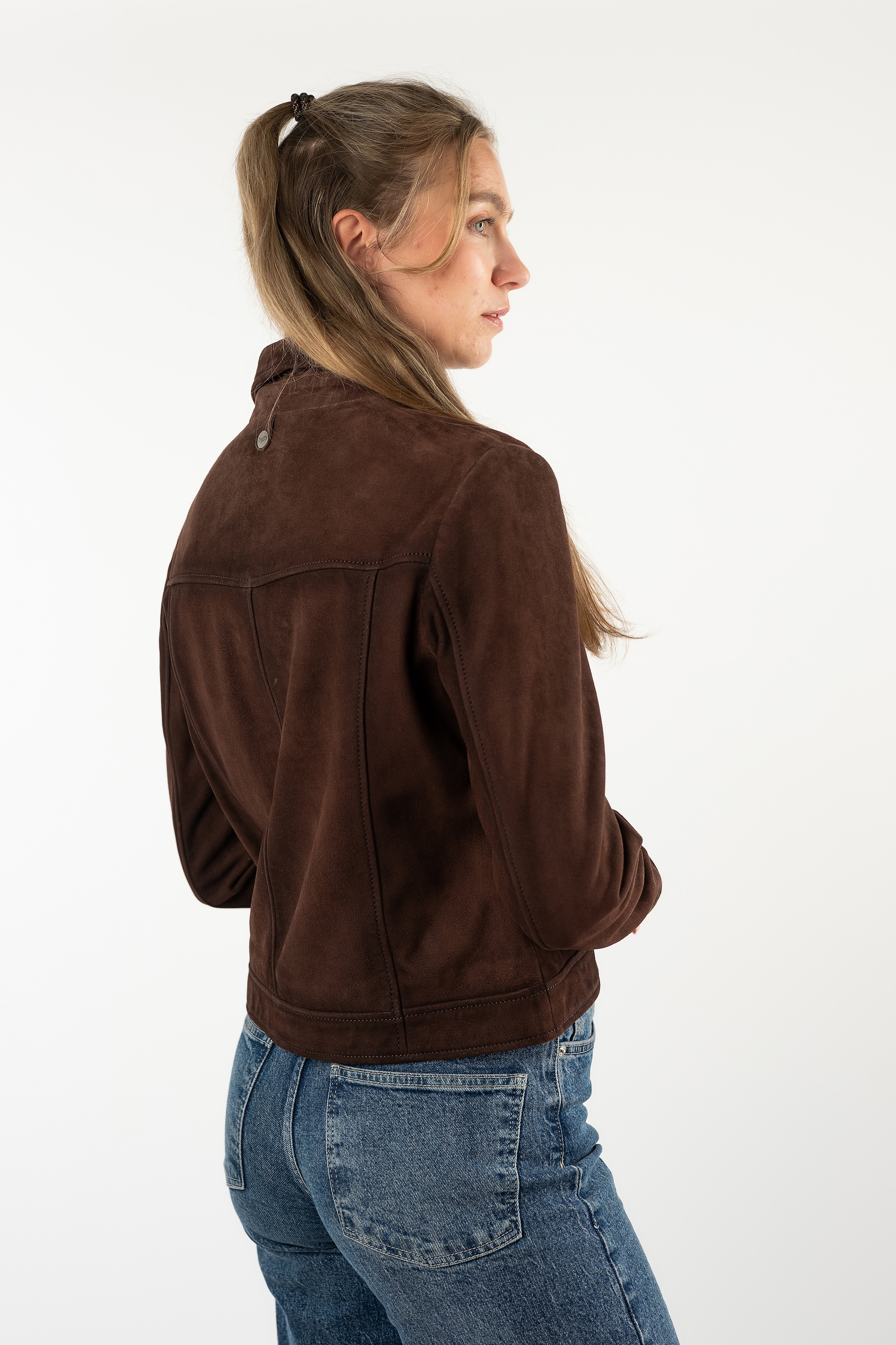 Mauritius Lederjacke »MWAristea« aus Wildleder, Umlegekragen