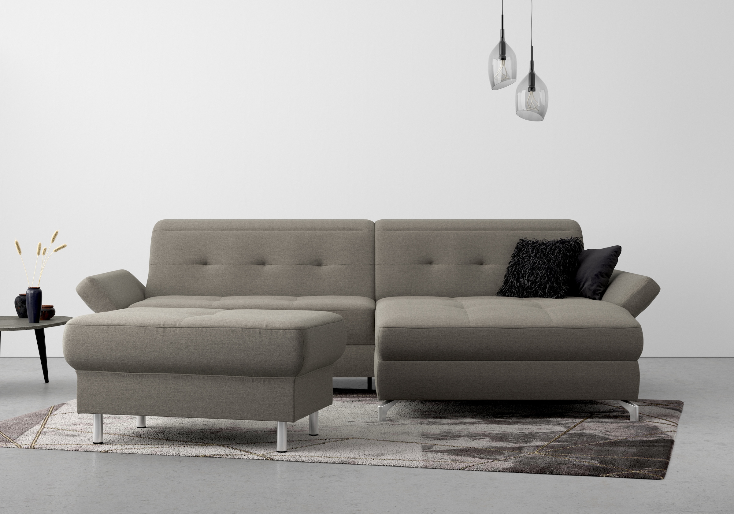 Home affaire Polsterhocker "Maredo" Federkern-Polsterung, passend zur "Mare günstig online kaufen