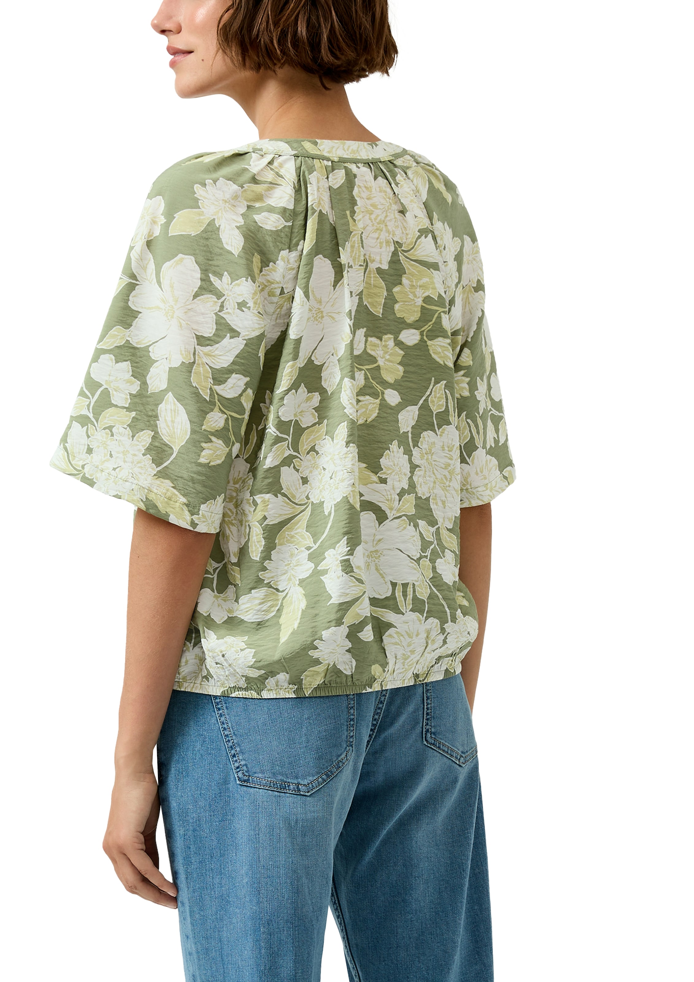 s.Oliver Klassische Bluse mit All-Over Print