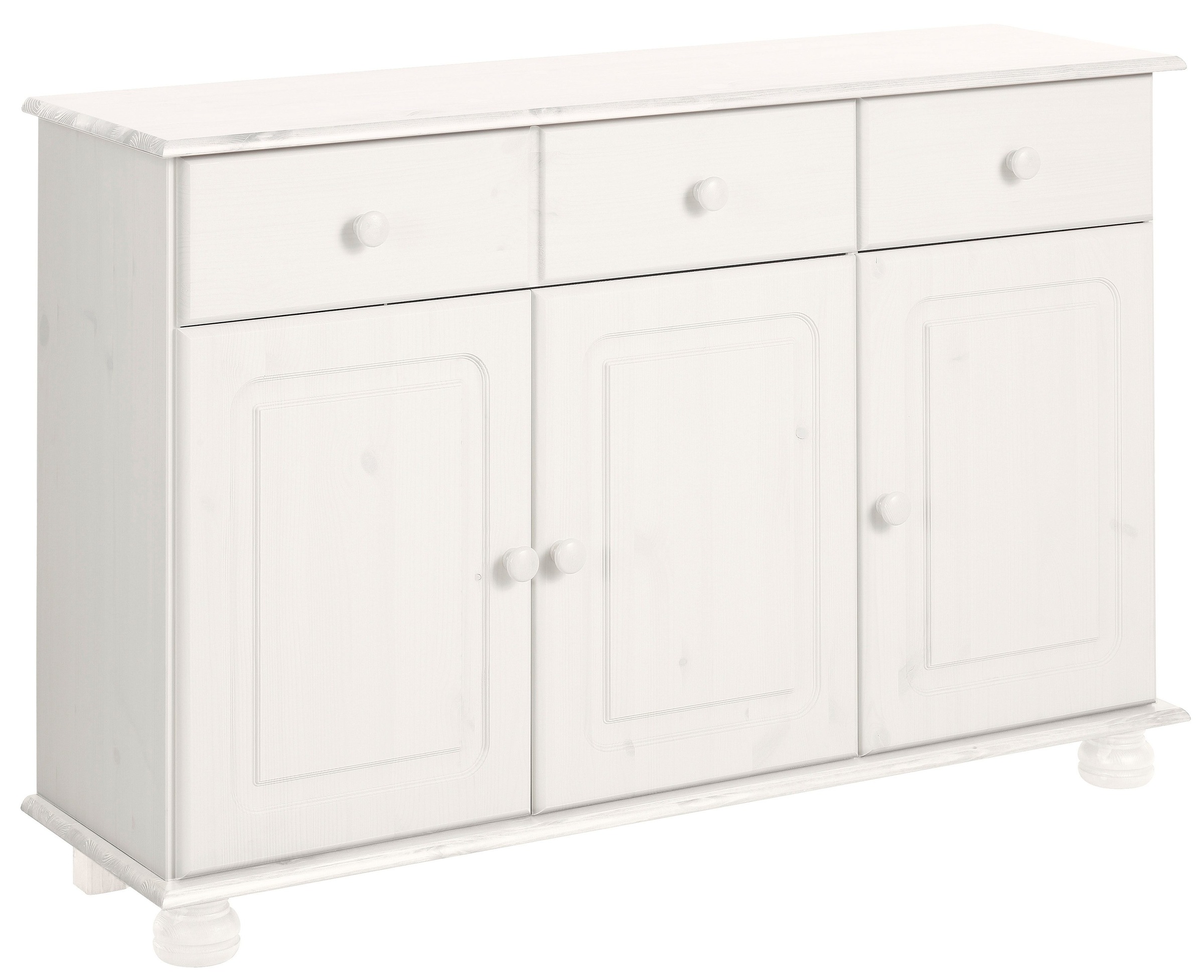 Home affaire Sideboard »Mette«, Kommode mit gefrästen, kugelförmigen Füßen, Breite 120 cm