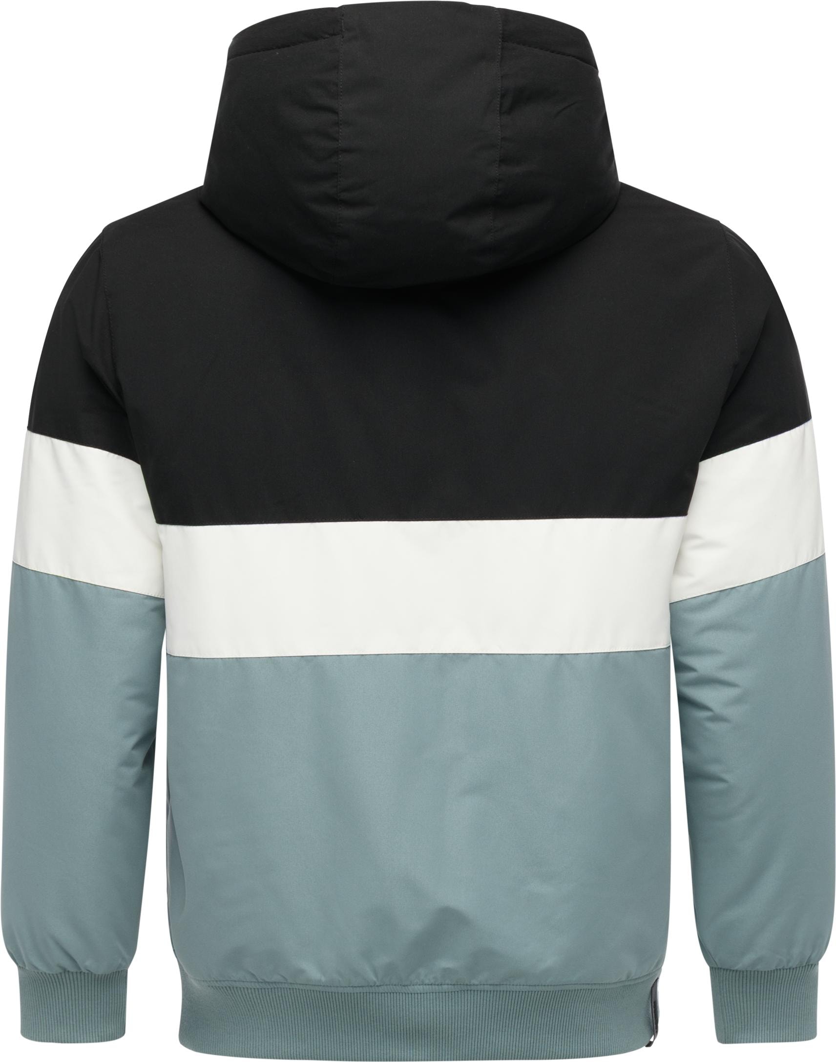 Ragwear Winterjacke »Jinig Warm YOUMODO«, mit Kapuze, Gefütterte Herren Colourblocking Bomberjacke mit Kapuze