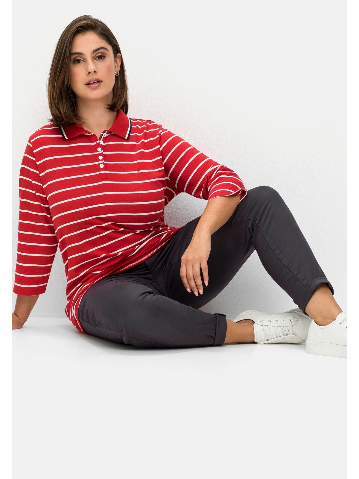 Sheego Stretch-Hose »Große Größen«, für schmale Beine und mehr Bauch