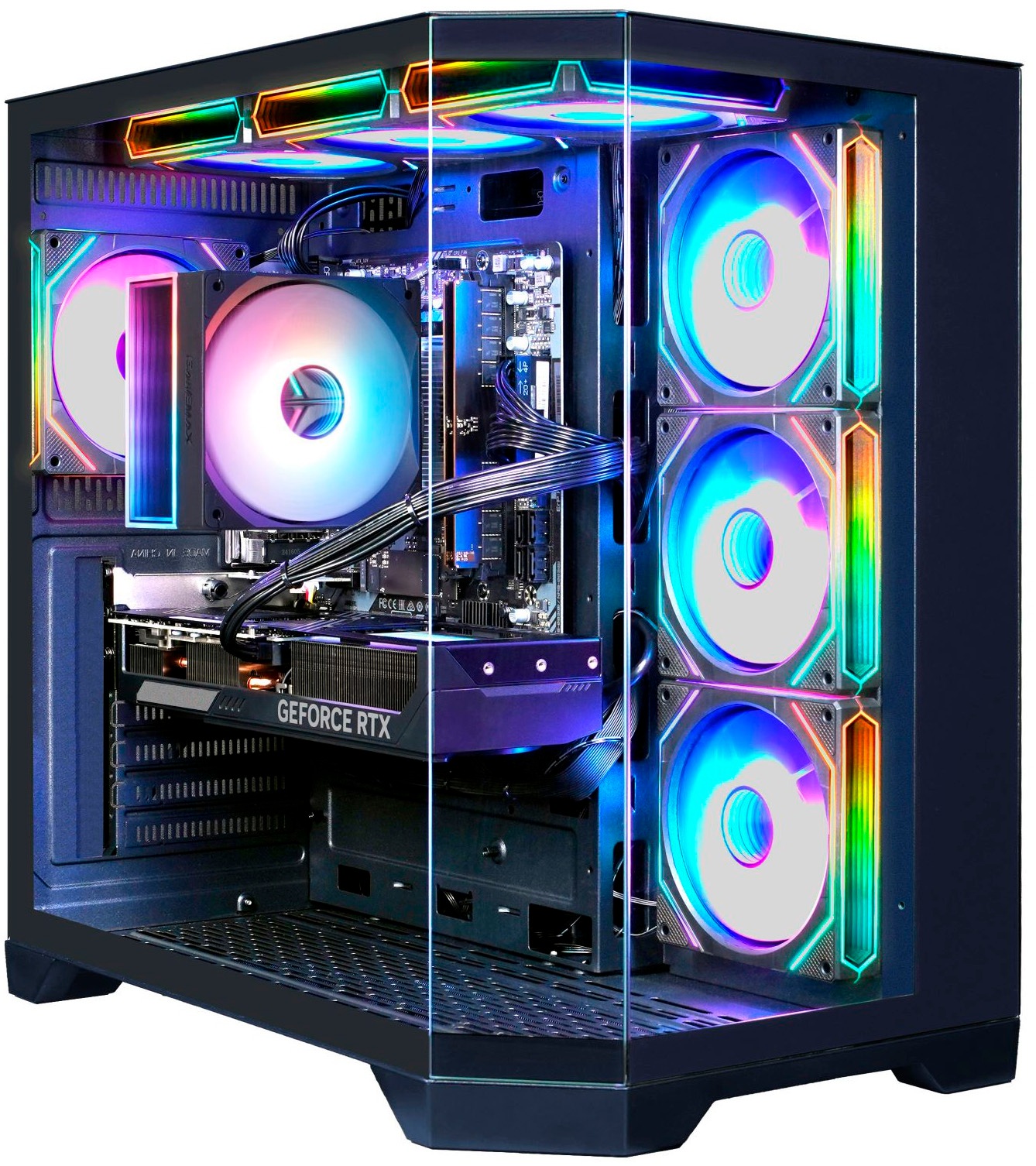 GAMEMAX Gaming-PC-Komplettsystem »MegaDeal HYPE-A BK 2838 AMD Ryzen 5 9600X 16GB DDR5 1TB SSD RTX 5070« 34 ″ AMD Ryzen 5 GeForce RTX? 5070 16 GB RAM 1.000 GB SSD Windows 11, DDR5 RAM + MSI MAG 342CQR E2 Curved Monitor 86cm (34")