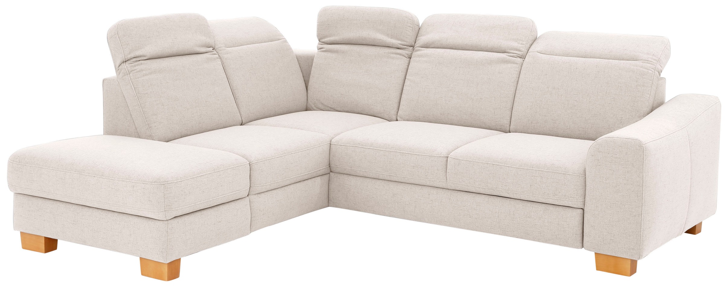 Home affaire Ecksofa »Dundee L-Form«, wahlweise mit Kopfteilverstellung und zusätzlich mit Bettfunktion