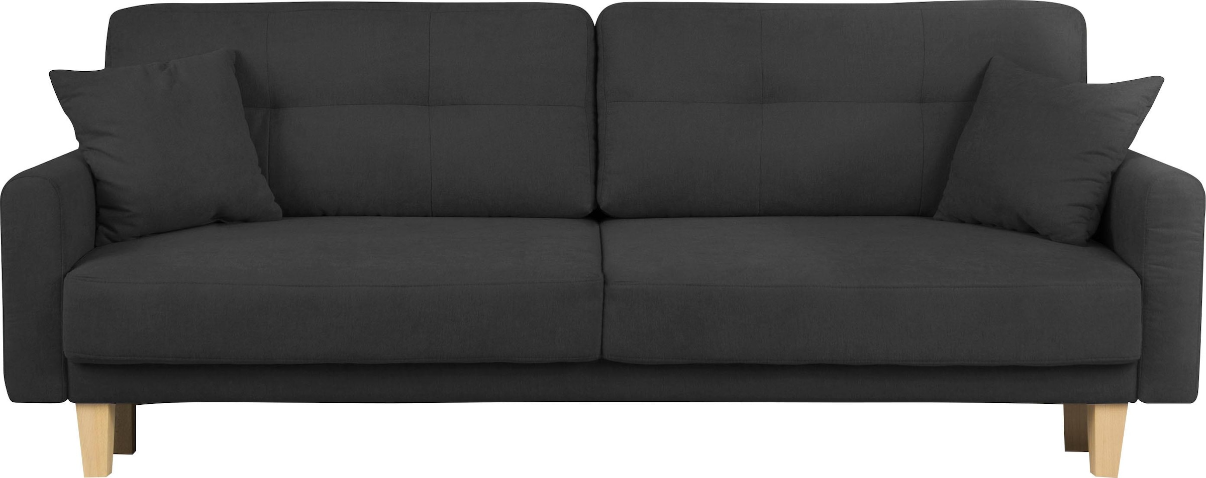 Home affaire 3-Sitzer "TRIPLO optionale Schlafsofa mit Bettkasten, Maße B/T günstig online kaufen