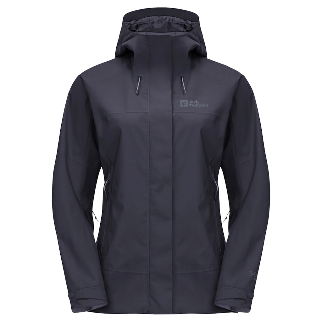 Jack Wolfskin Outdoorjacke »KAMMWEG 2L JKT W«, mit Kapuze