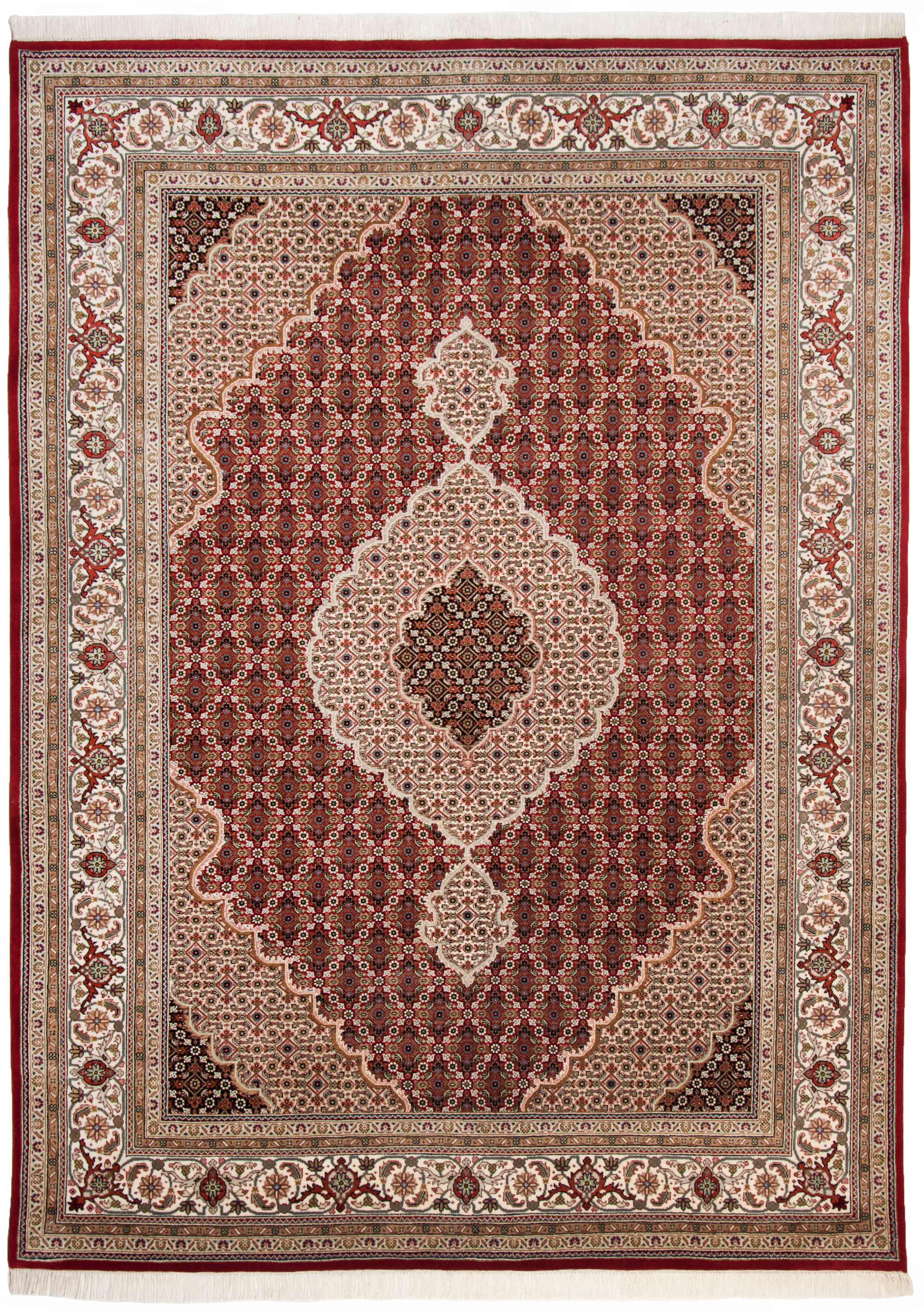 THEKO Orientteppich "Mahi Tabriz" rechteckig 12 mm Höhe handgeknüpft, Mater günstig online kaufen