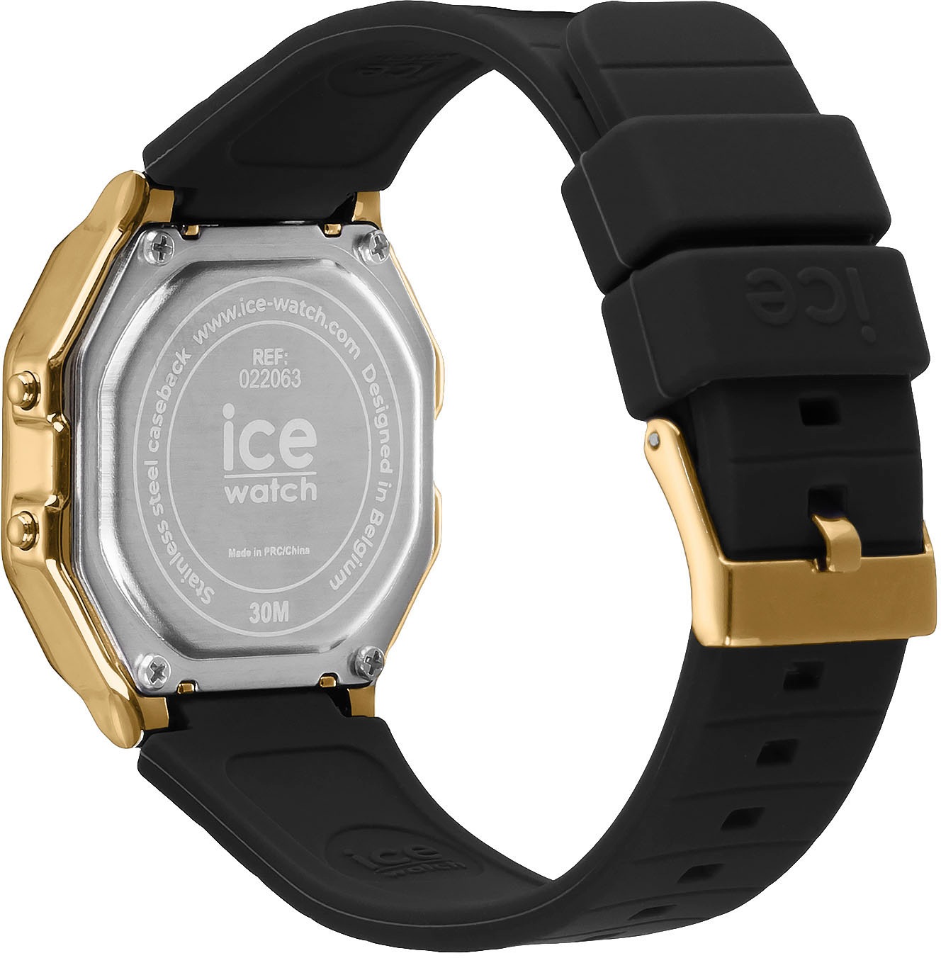 ice-watch Chronograph »ICE digit retro - Small«, Armbanduhr, Quarzuhr, Damenuhr, Silikonarmband, Datum
