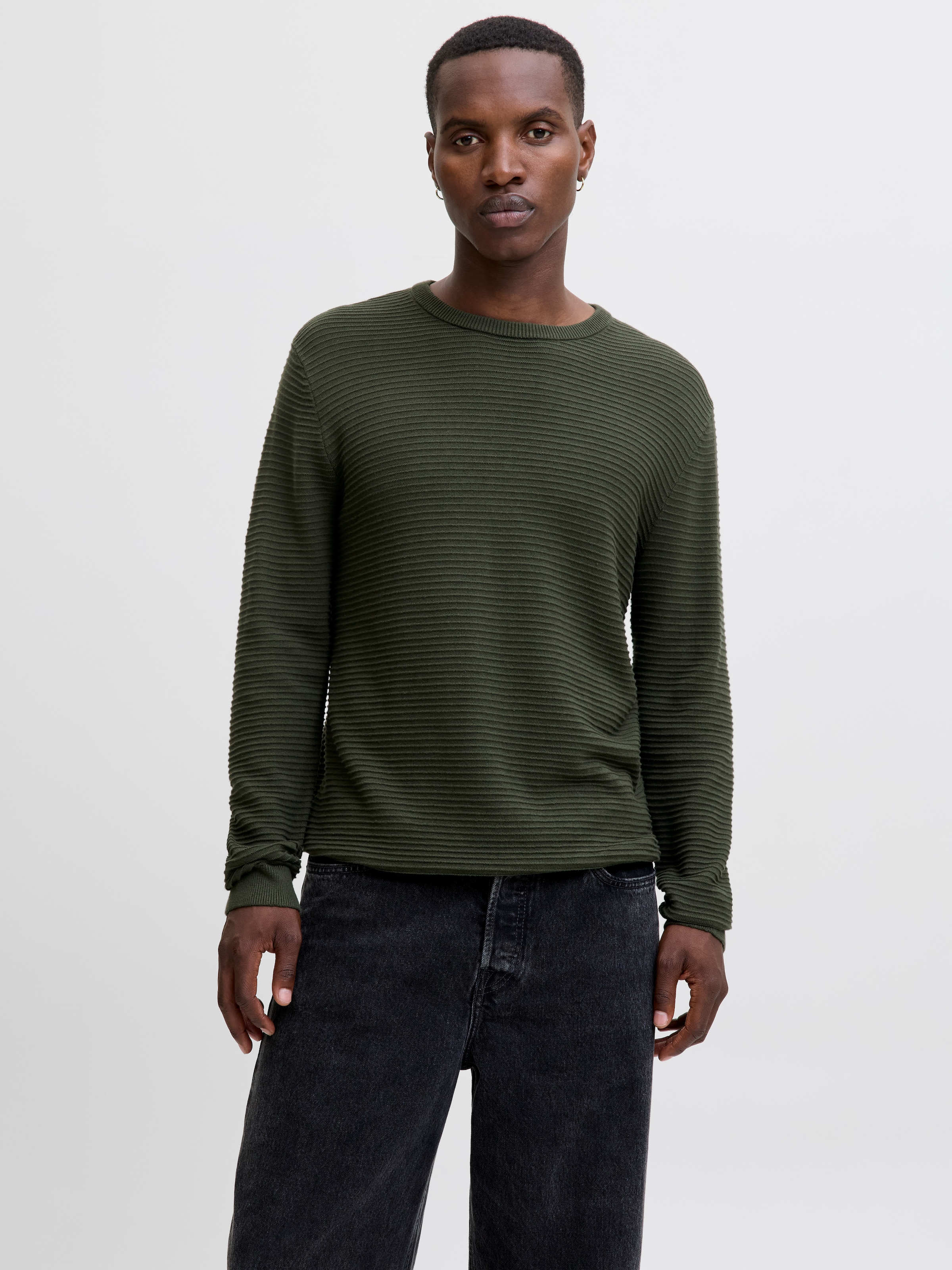 Jack & Jones Rundhalspullover »JJOTTO KNIT CREW NECK AW25«