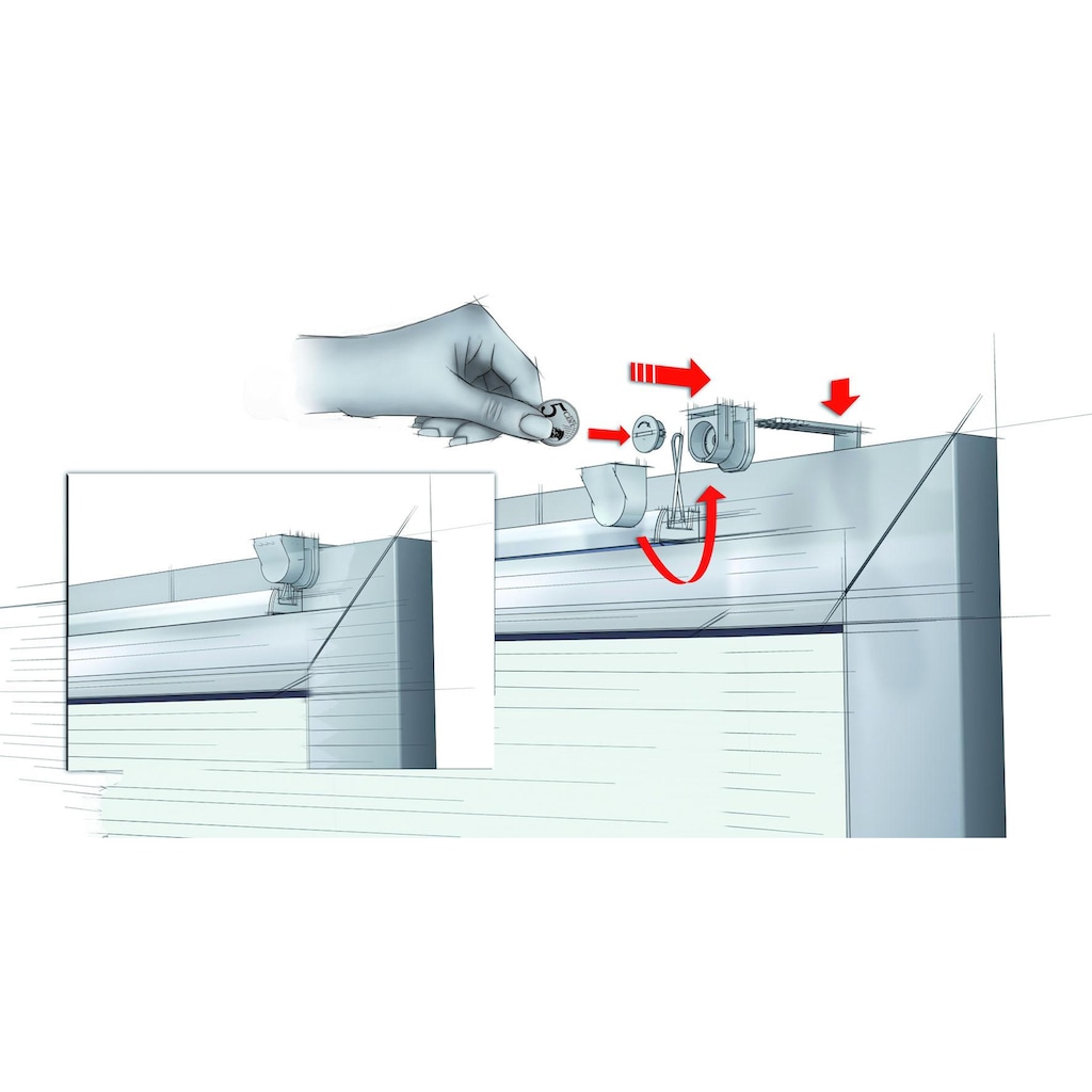 GARDINIA Plissee »Easy-Basic Plisse mit 2 Bedienschienen«, Lichtschutz, ohne Bohren, verspannt