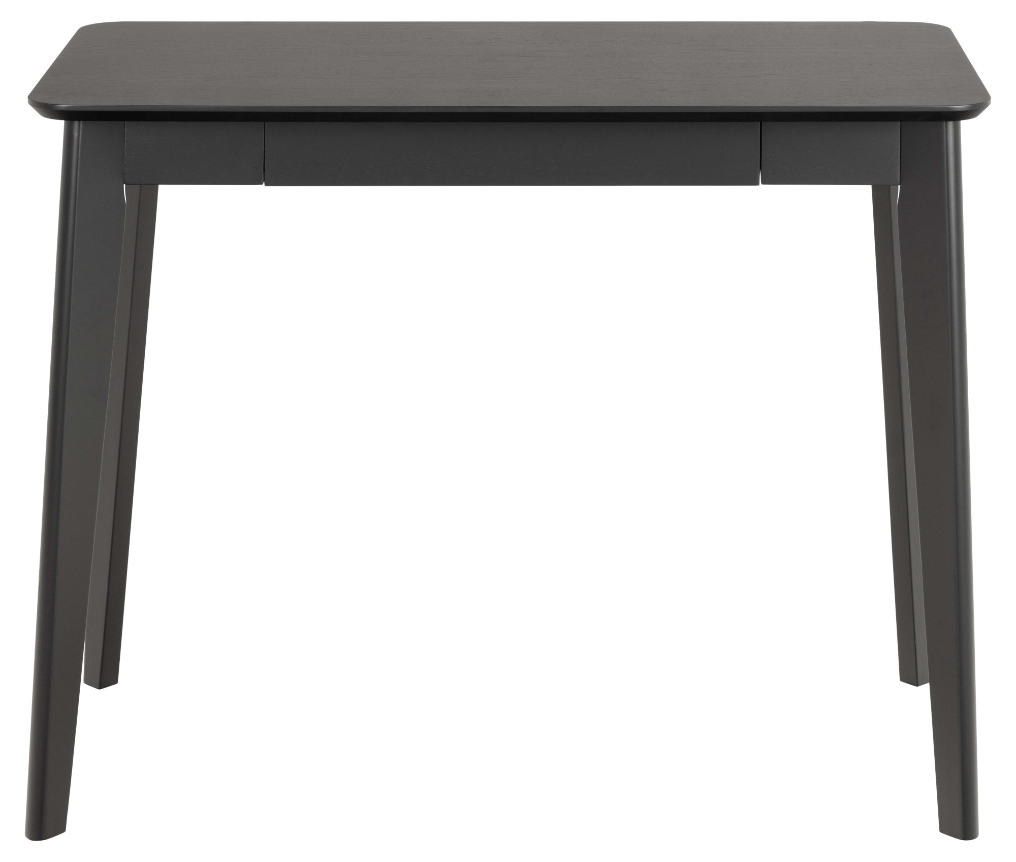 ACTONA GROUP Schreibtisch »Roxby«, Schreibtisch, matt schwarz SH Lack Eiche Furnier, 100x50x75 cm