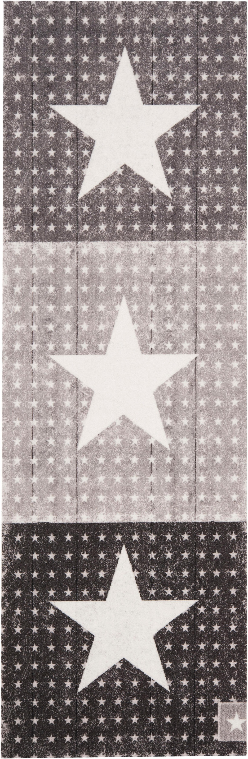 HANSE Home Läufer »Star Boulevard«, rechteckig, 5 mm Höhe, Sternen Motiv, Läufer, Robust, Pflegeleicht, Waschbar, Rutschhemmend