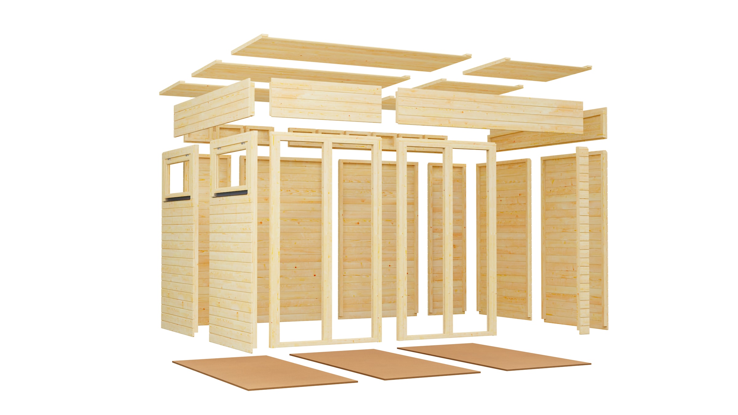 KONIFERA Gartenhaus »Cubus 3 Office Lounge«