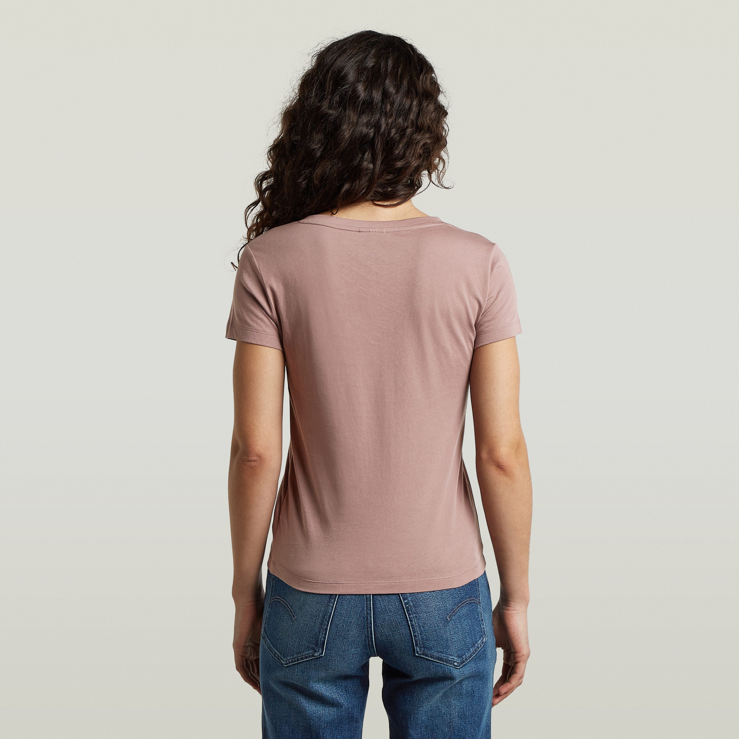 G-STAR V-Shirt »Overdyed Form v t wmn« in Baumwoll-Qualität