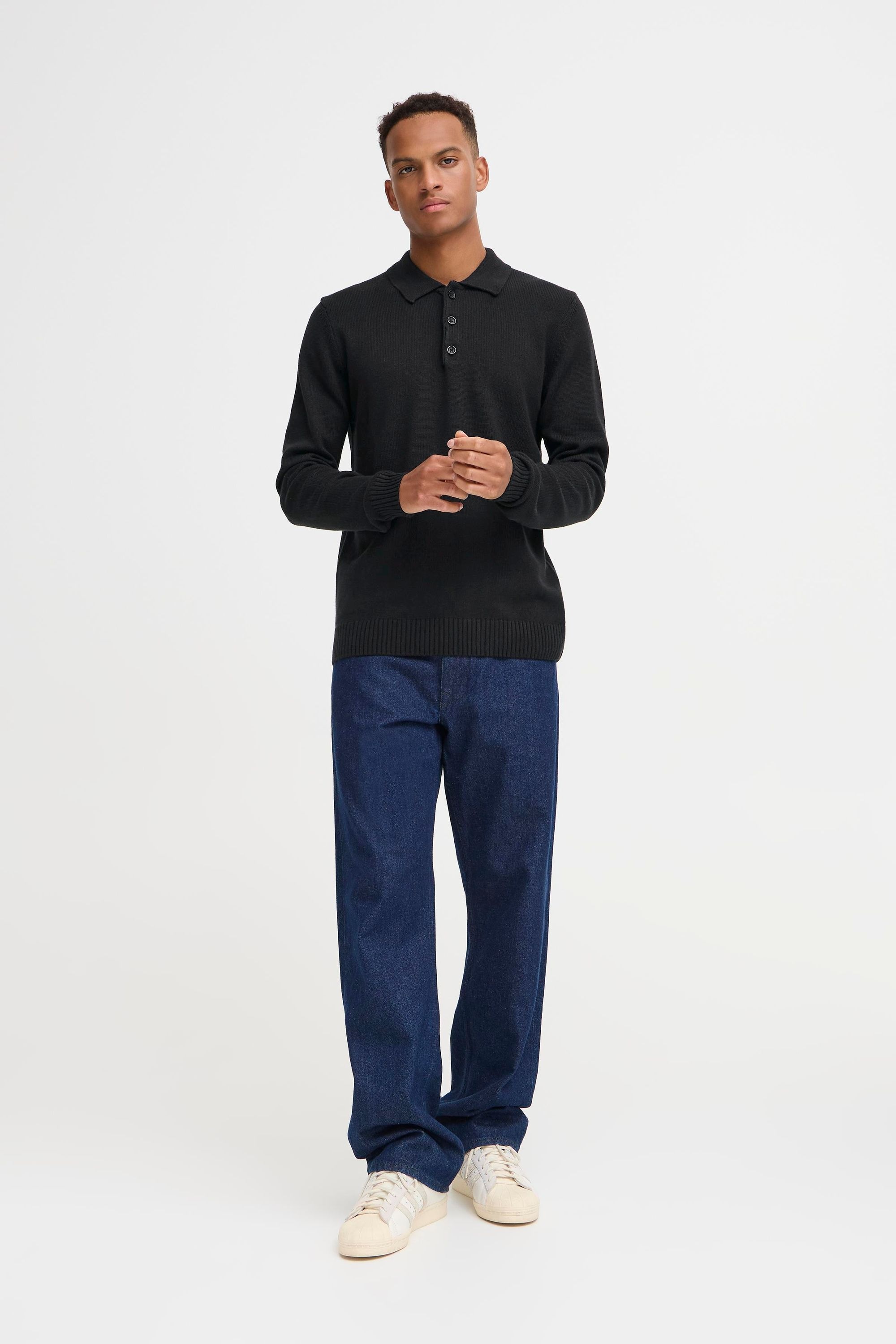 Thumbnail - Blend Strickpullover "BHDENO" Stilvoller Strickpullover mit Polo-Kragen