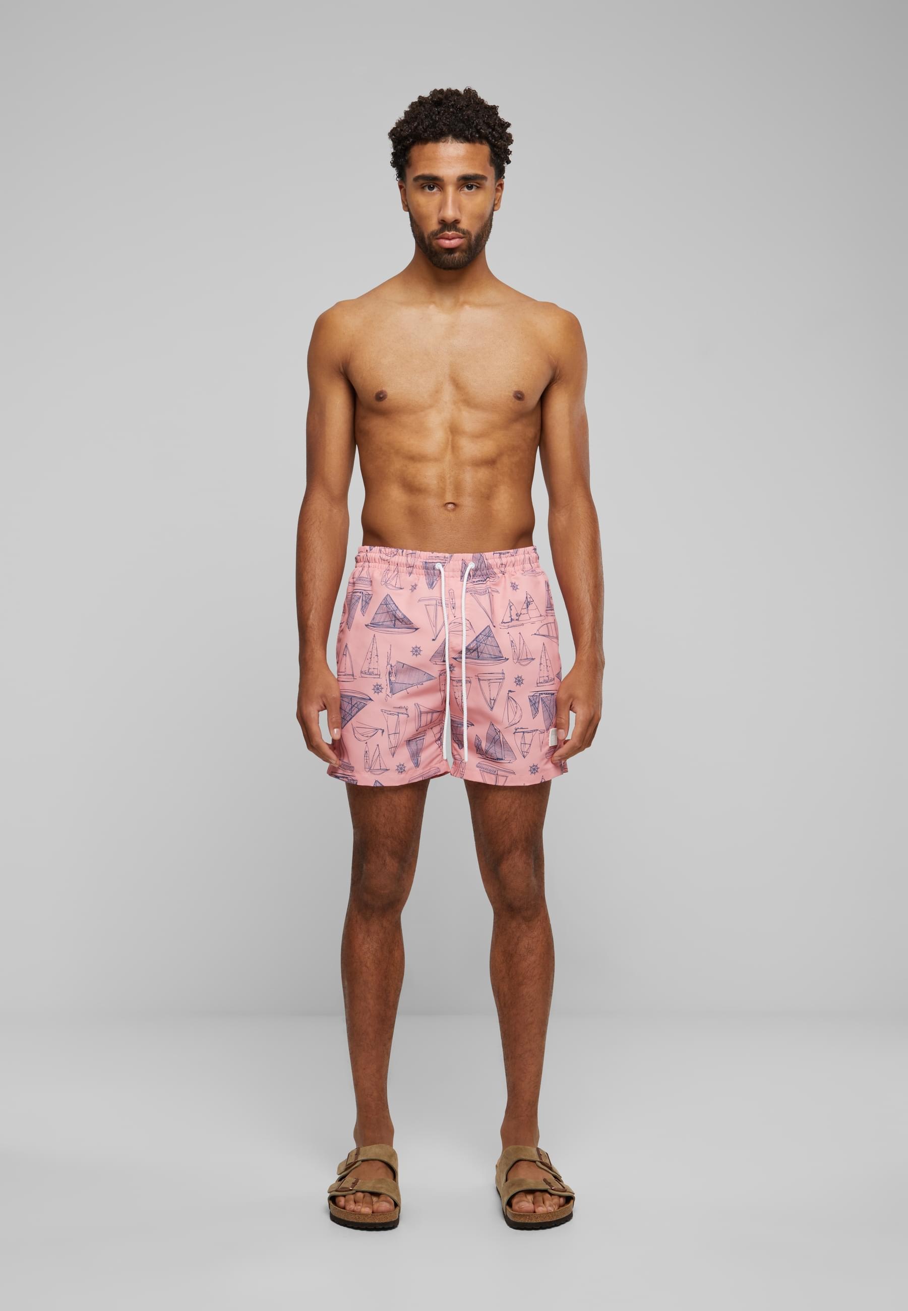 URBAN CLASSICS Badeshorts »Urban Classics Herren Pattern Swim Shorts«