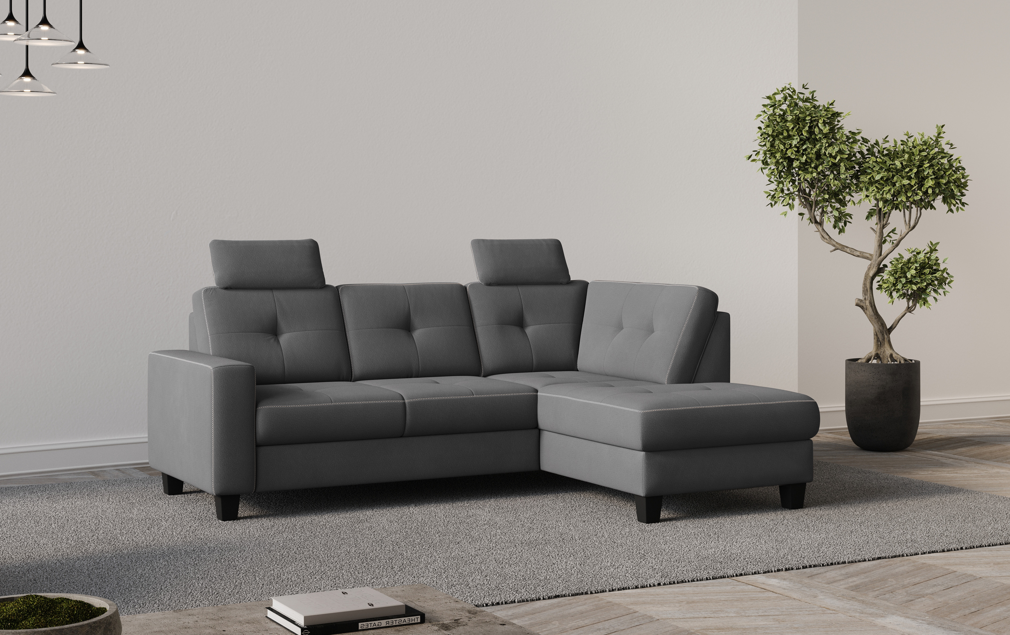 OTTO home Ecksofa "Varese" wahlweise mit Schlaffunktion und Bettkasten