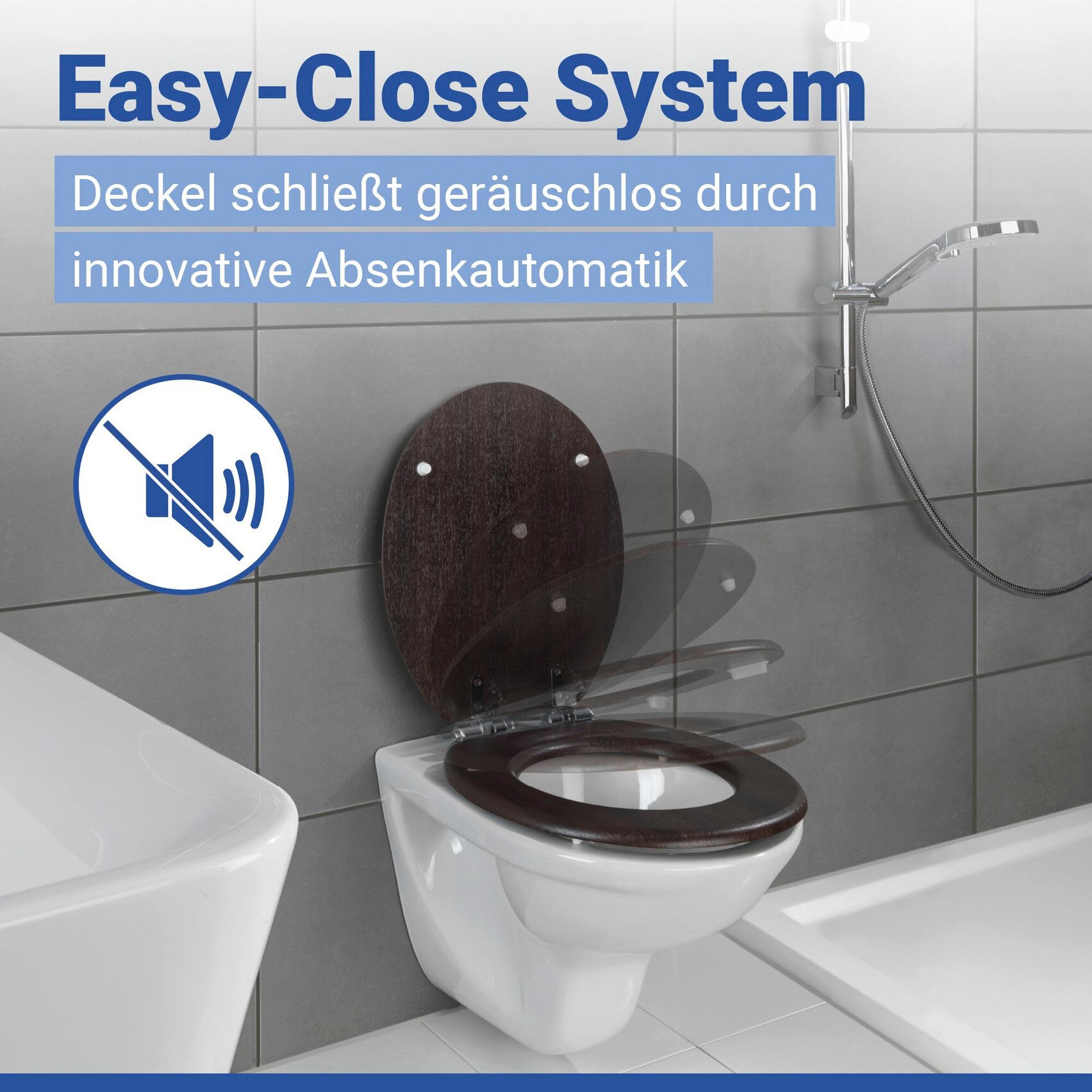WENKO WC-Sitz »Wenge« Mit Absenkautomatik