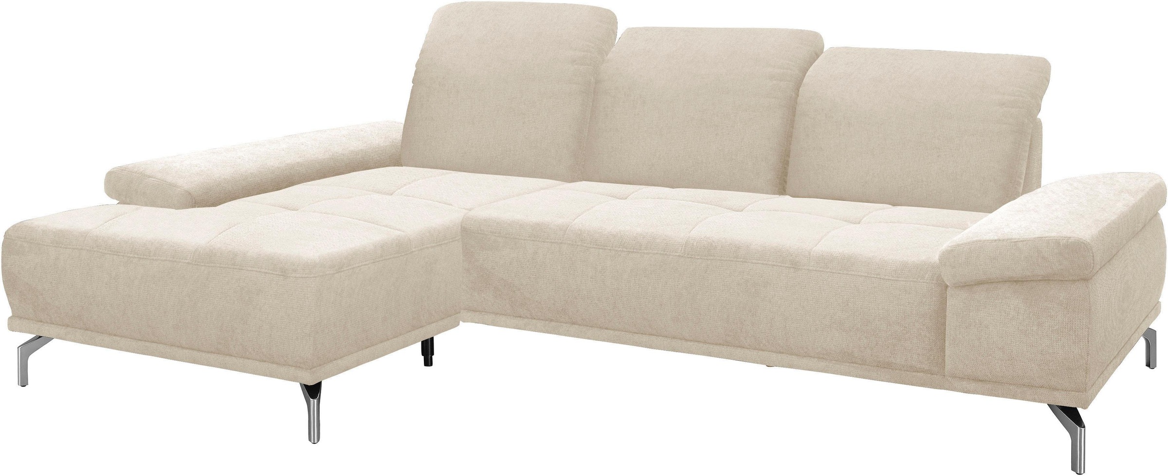 Places of Style Ecksofa "Caluna", Inkl.Sitztiefenverstellung, wahlweise mit günstig online kaufen
