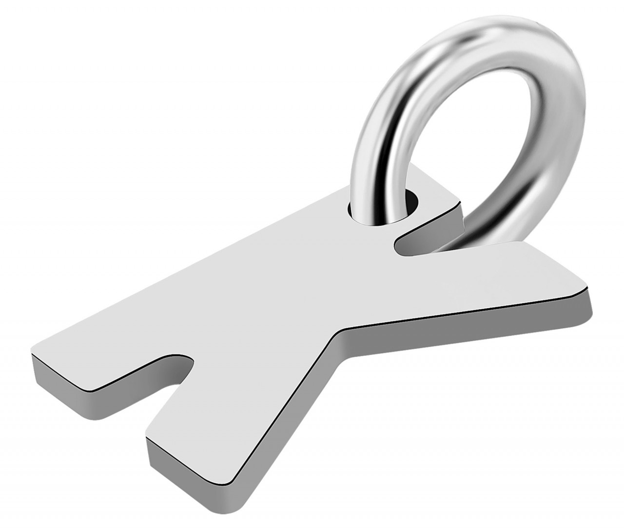 Adelia´s Kettenanhänger »trendiger Buchstabe Anhänger aus 925 Sterling Silber«