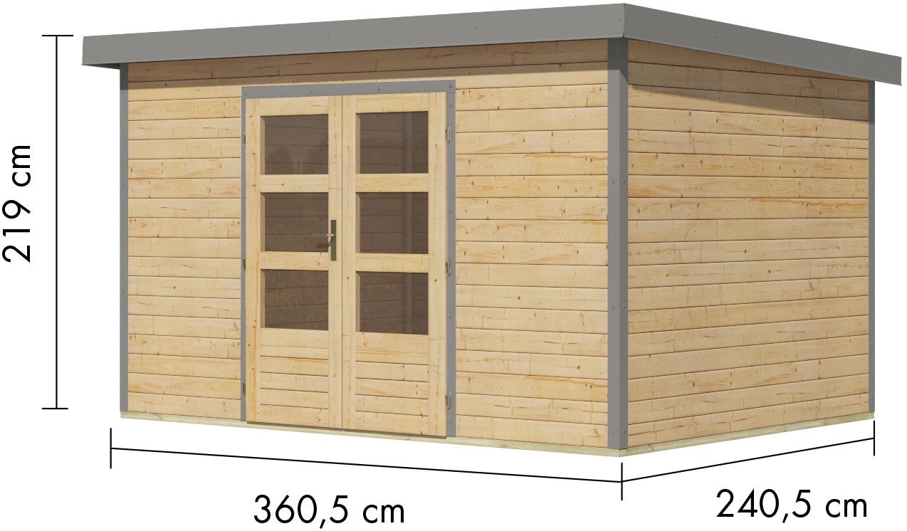 Karibu Gartenhaus »Plutino 7, in verschiedenen Farben«