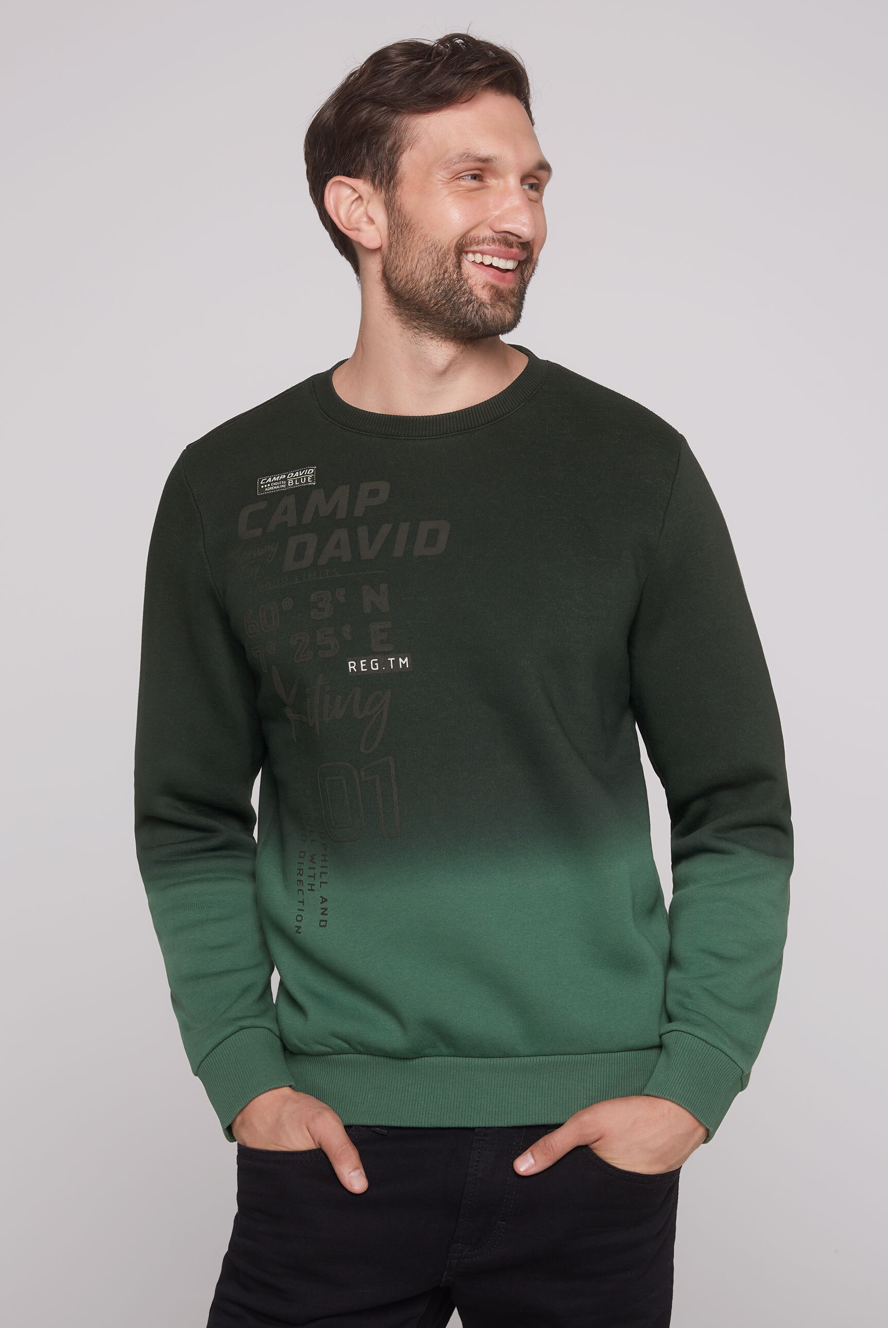 CAMP DAVID Sweater, mit Baumwolle