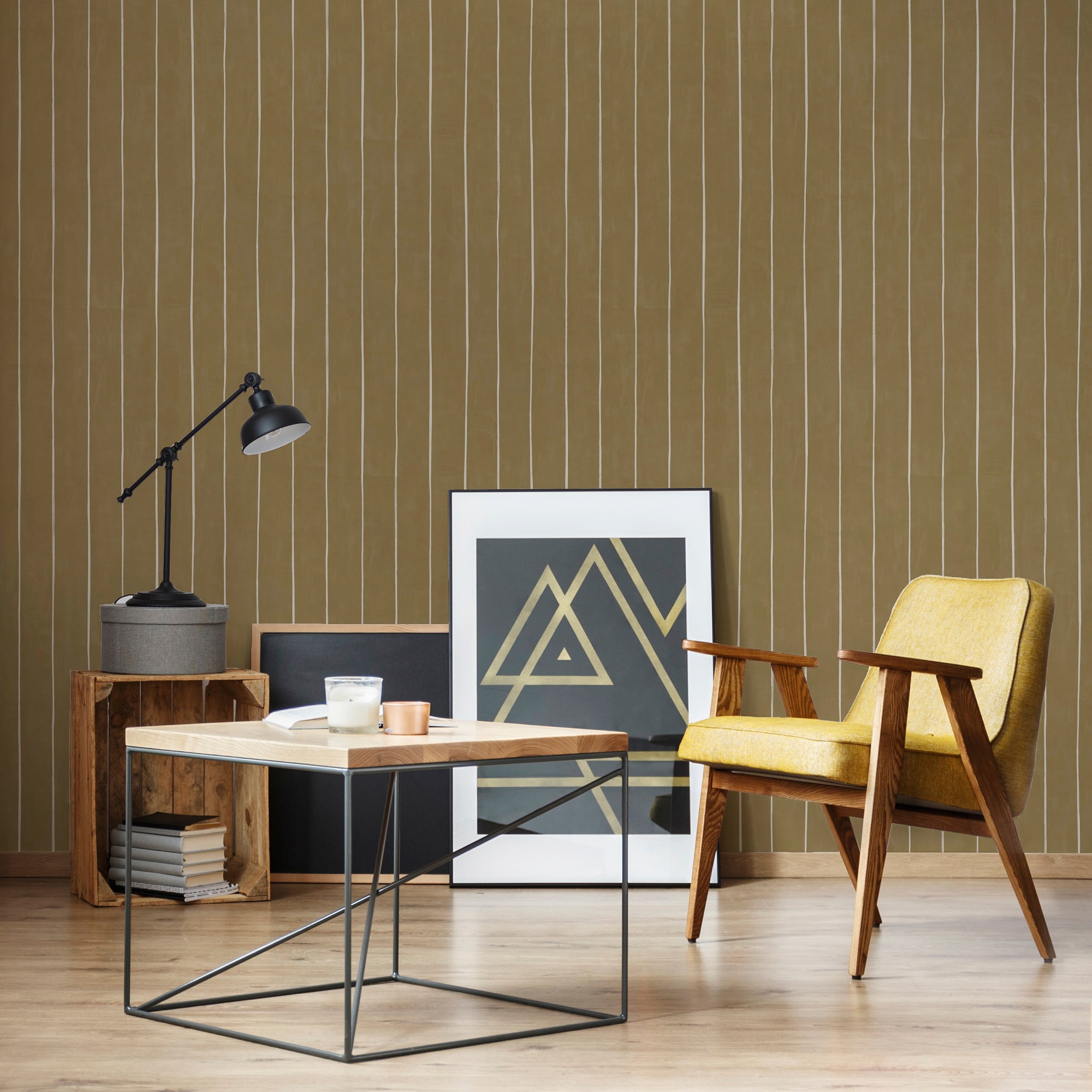 Superfresco Easy Vliestapete »Streifen«, gemustert, FSC® zertifiziert, mit lebhaftem Druck, 10 Meter Länge