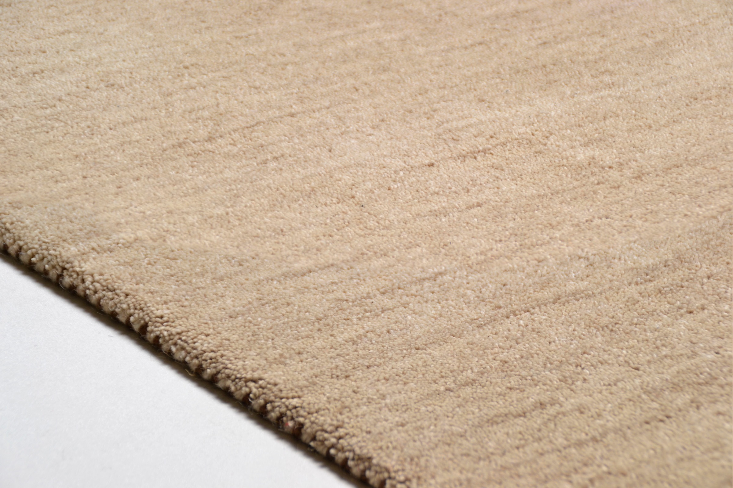 THEKO Wollteppich »Haltu Uni« rechteckig 17 mm Höhe Handweb Teppich, reine Wolle, Uni-Farben, meliert, handgewebt