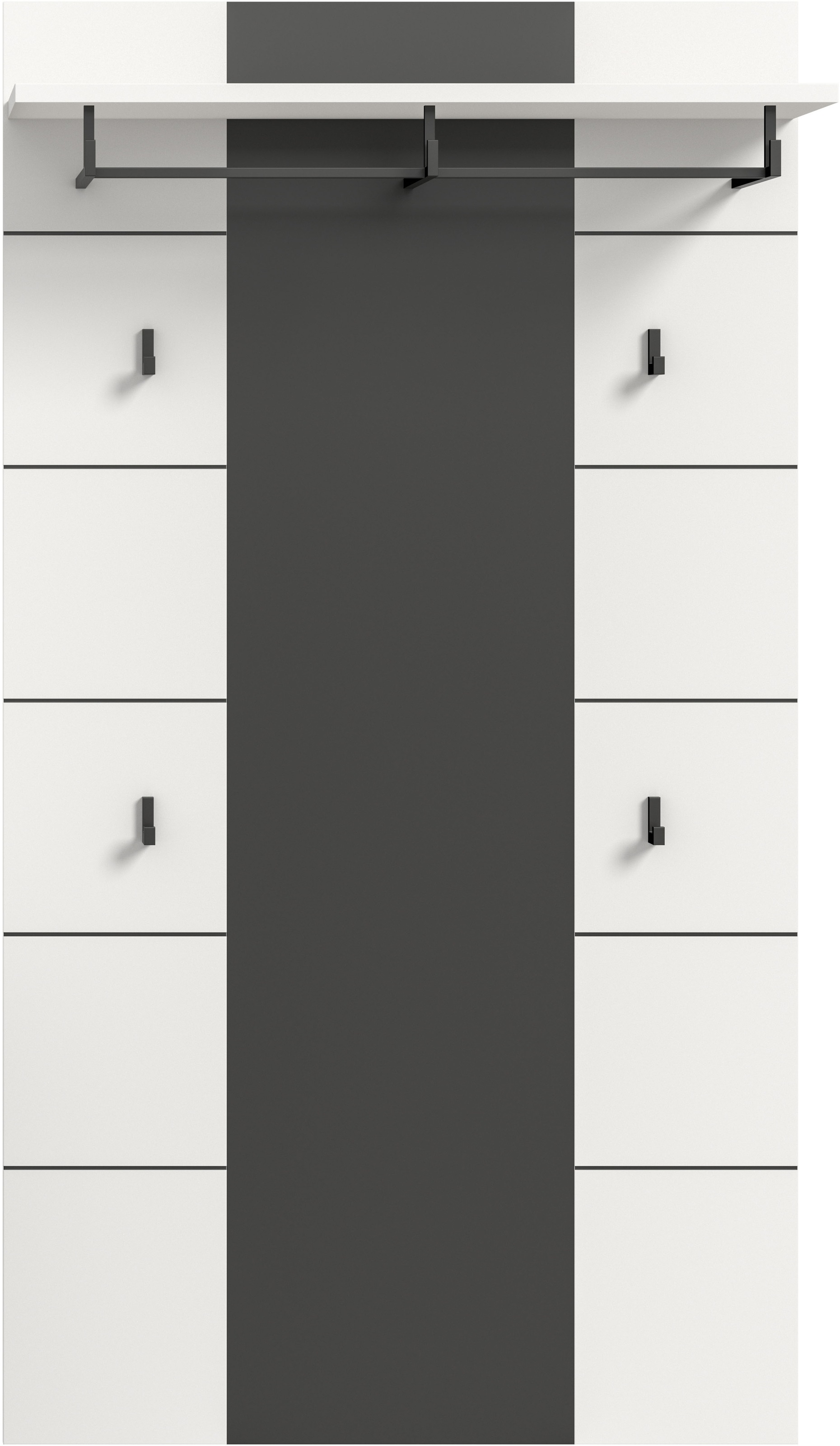 Home affaire Garderobenpaneel "REHAT, TOPSELLER, Höhe 145 cm, Hutablage, 4 günstig online kaufen