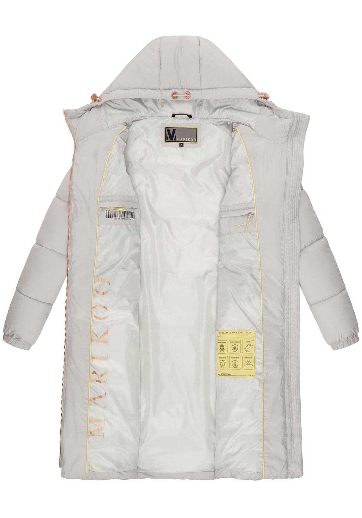 Marikoo Winterjacke »Nomadiaa«, Lange Damen Winterjacke