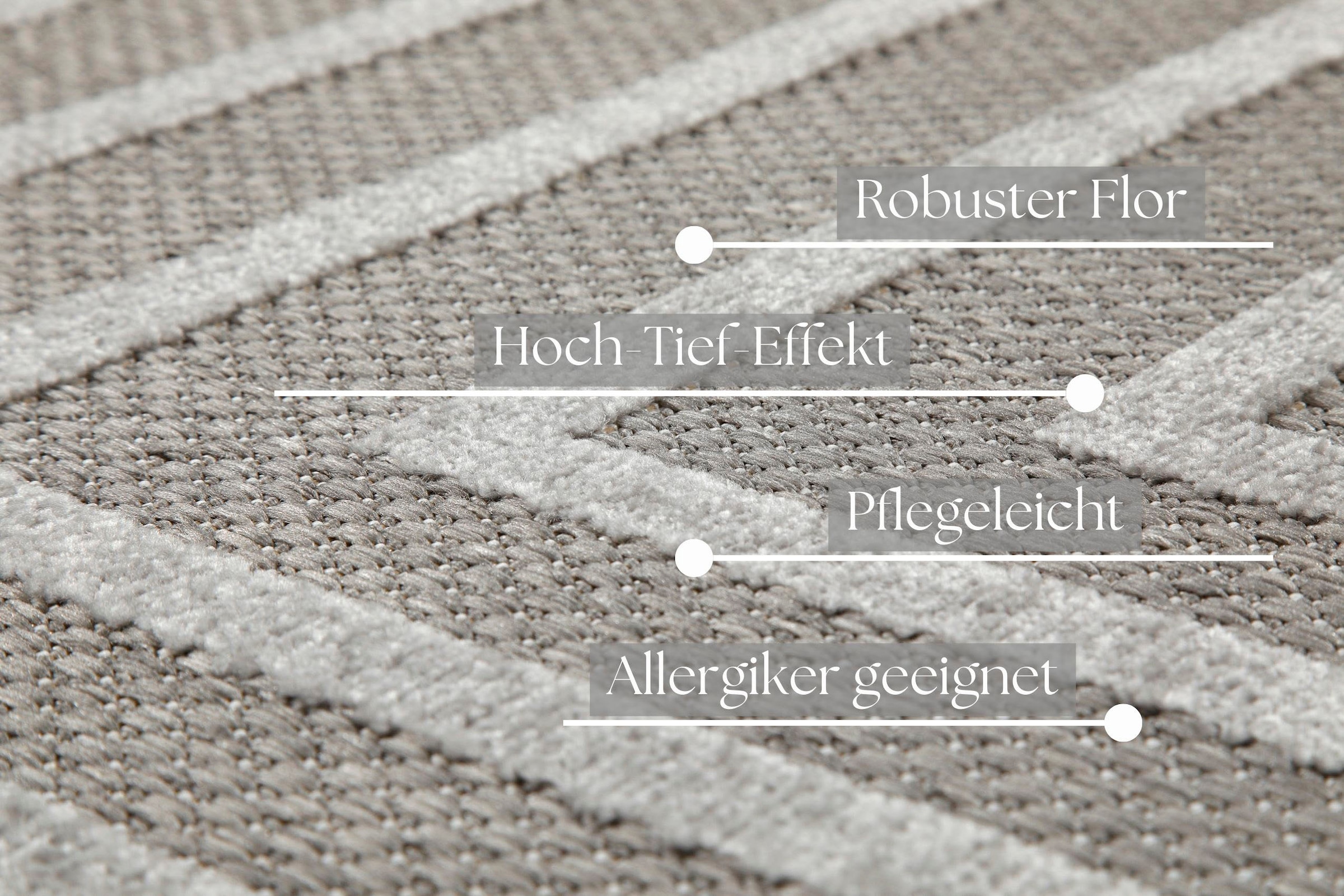 my home Outdoorteppich »Ziven«, rechteckig, 6 mm Höhe, In- und Outdoor Teppich, wetterfest, modernes Design, Terrasse, Balkon