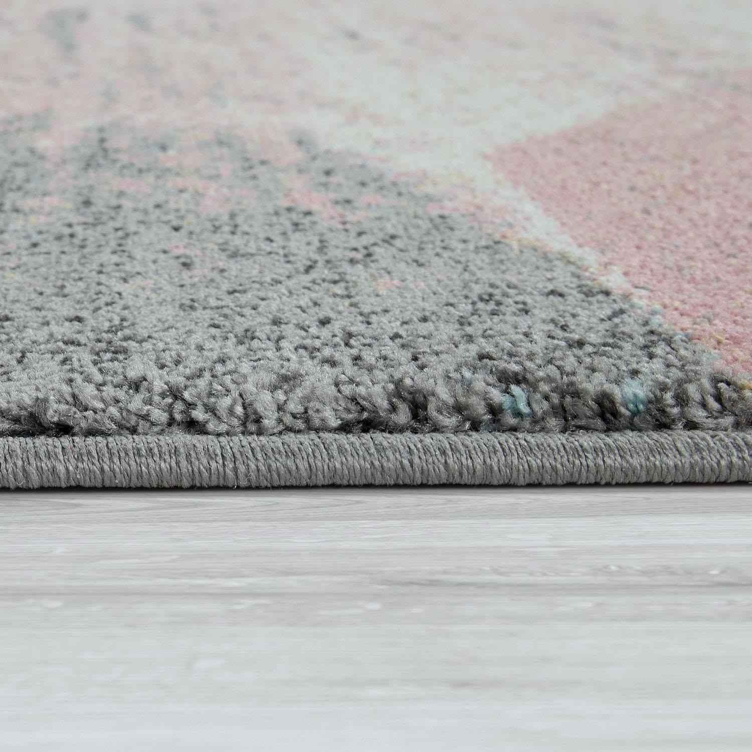 Teppich PACO HOME "Mero 102", bunt (mehrfarbig), B:240cm H:16mm L:340cm, Polypropylen, Teppiche, Teppich, Kurzflor, modernes Design, Pastell-Farben, Used-Optik 3
