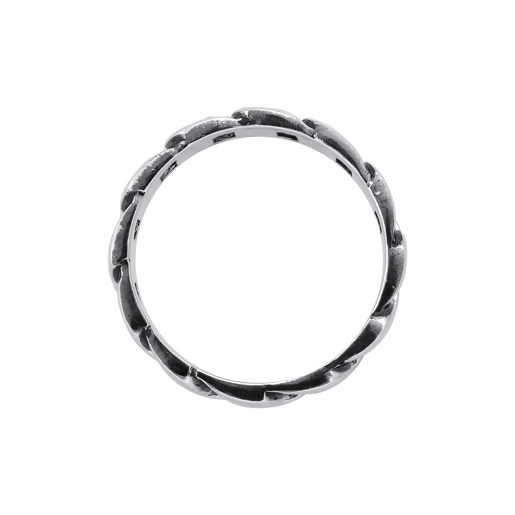 Kuzzoi Silberring »Herren Chunky Chain Look Panzerglieder 925 Silber«